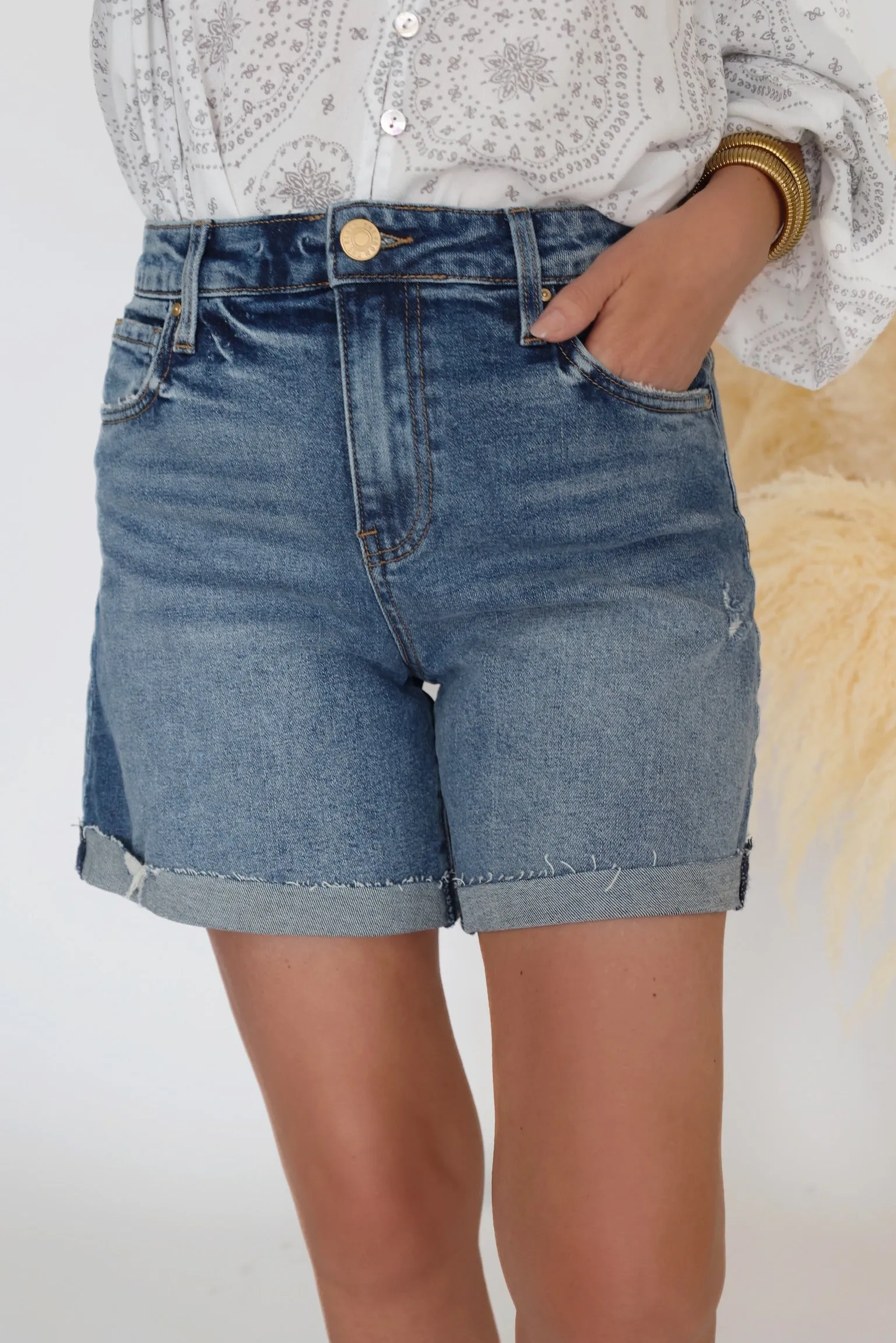 Taylor High Rise Short (FINAL SALE) Mesh Panel