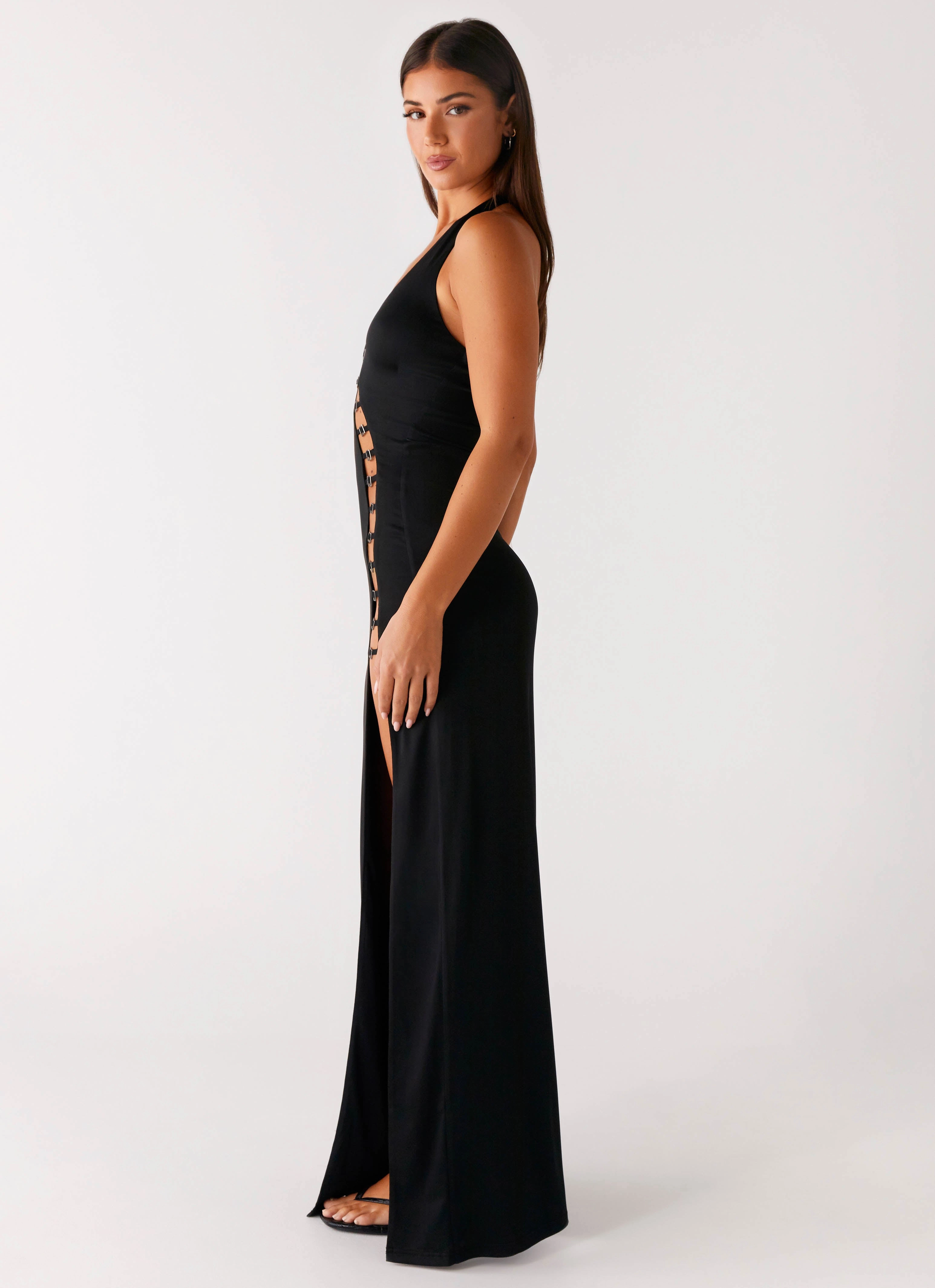 Soft touch finish Midnight Dreams Maxi Dress - Black