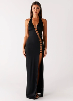 Midnight Dreams Maxi Dress - Black Smart Casual Wear