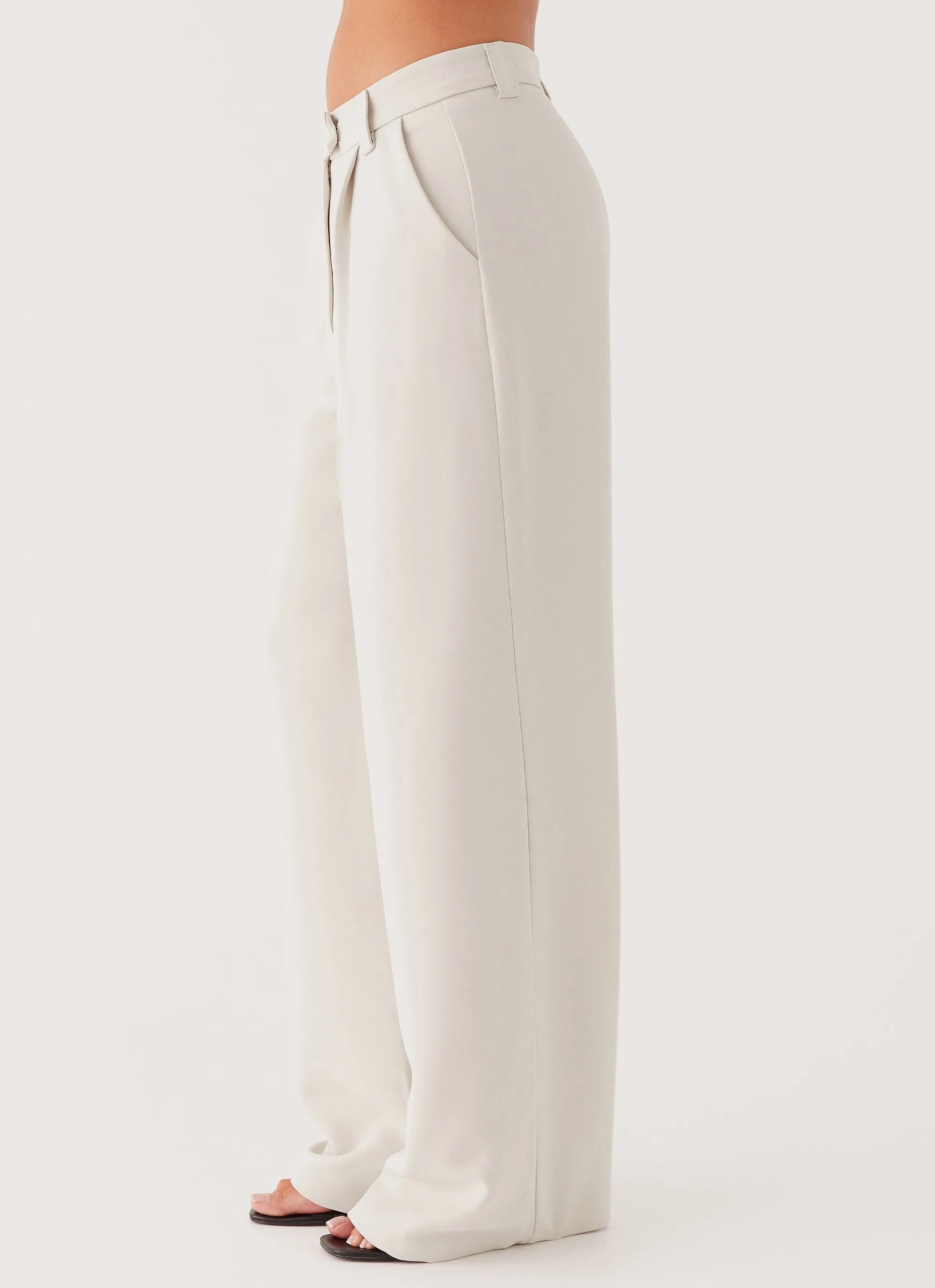 Midnight City Suit Pants - Pebble Airy Mesh Lining