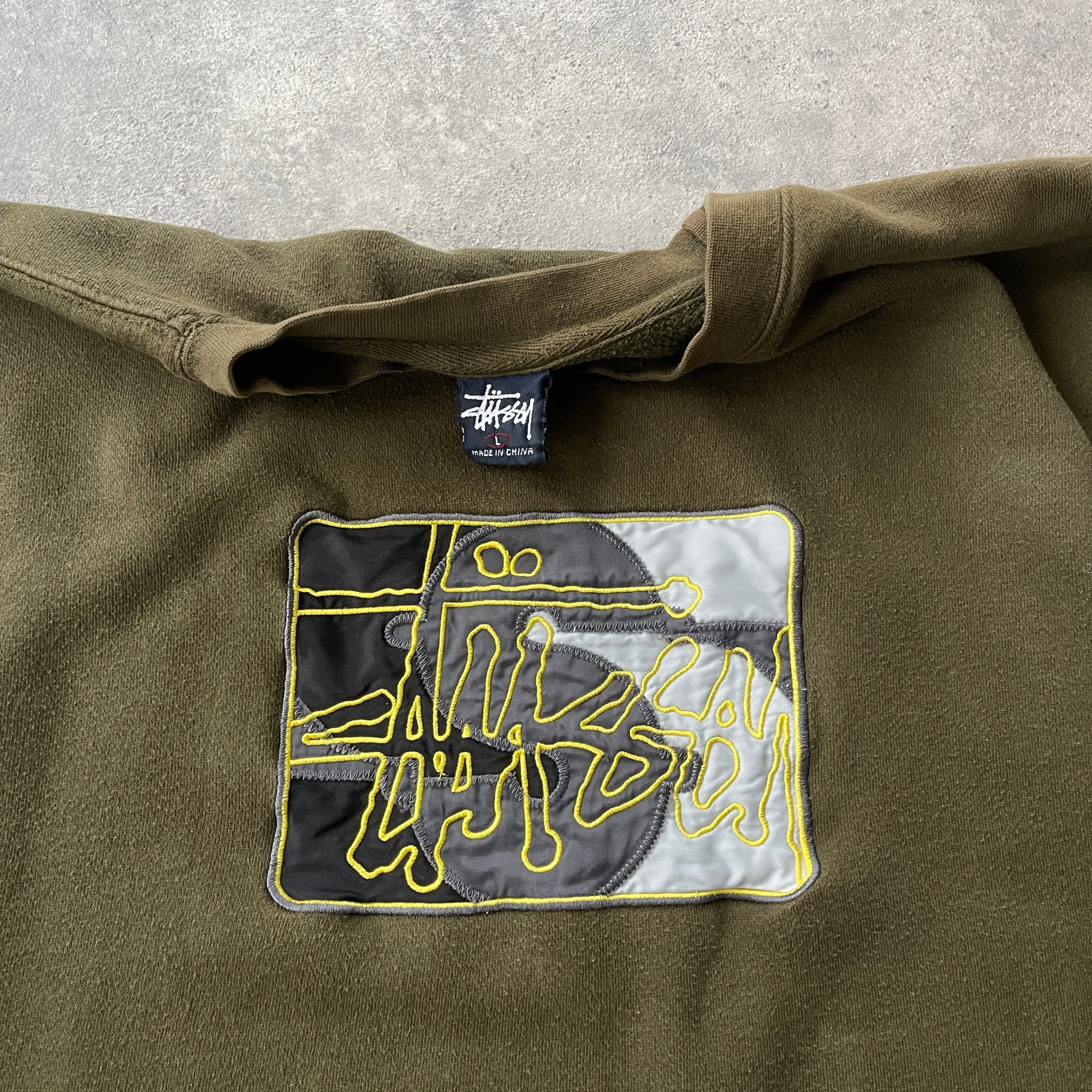 Stussy RARE 1900s heavyweight script sweatshirt (L)