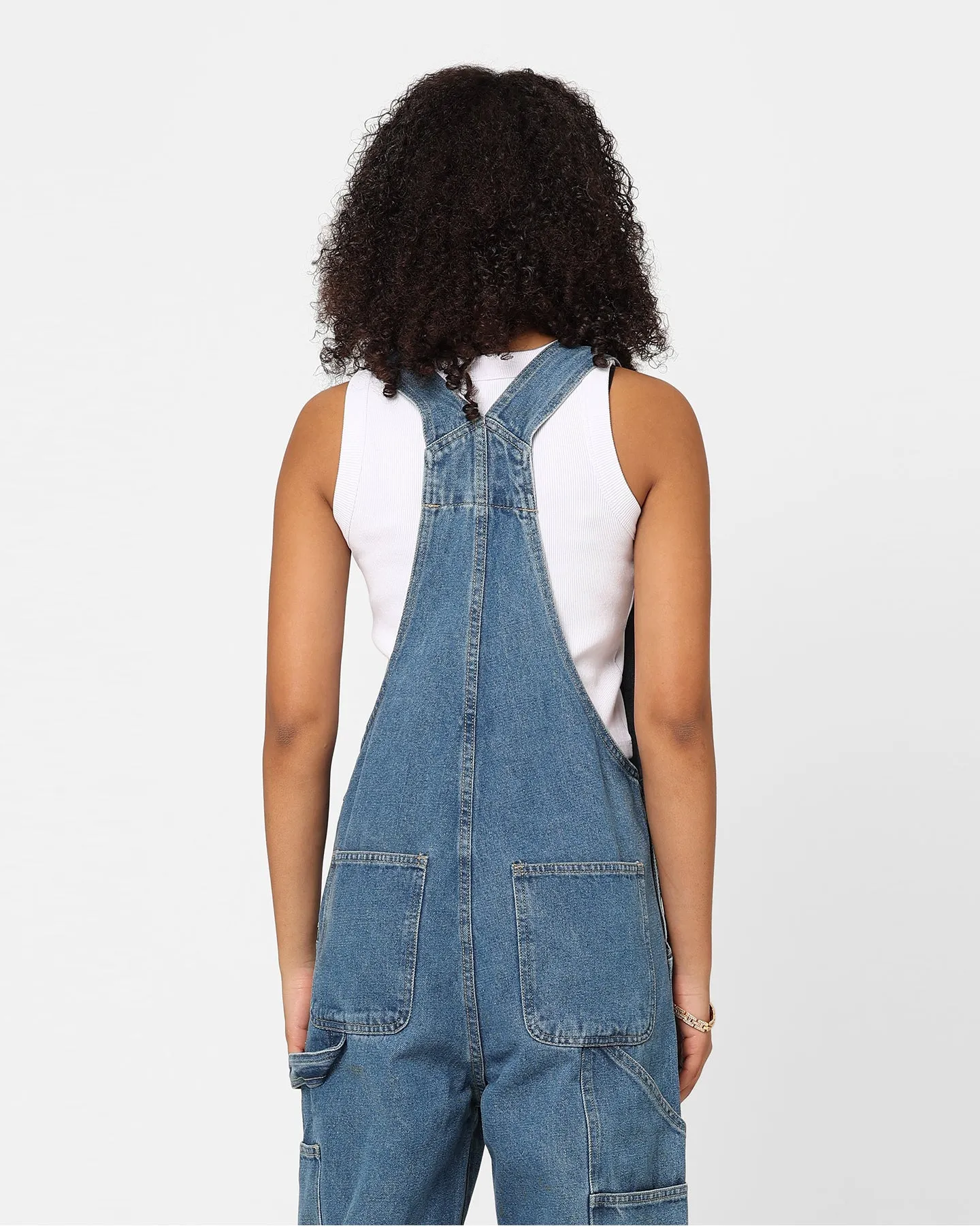 Stussy Women's Nevada Denim Overalls Indigo Denim
