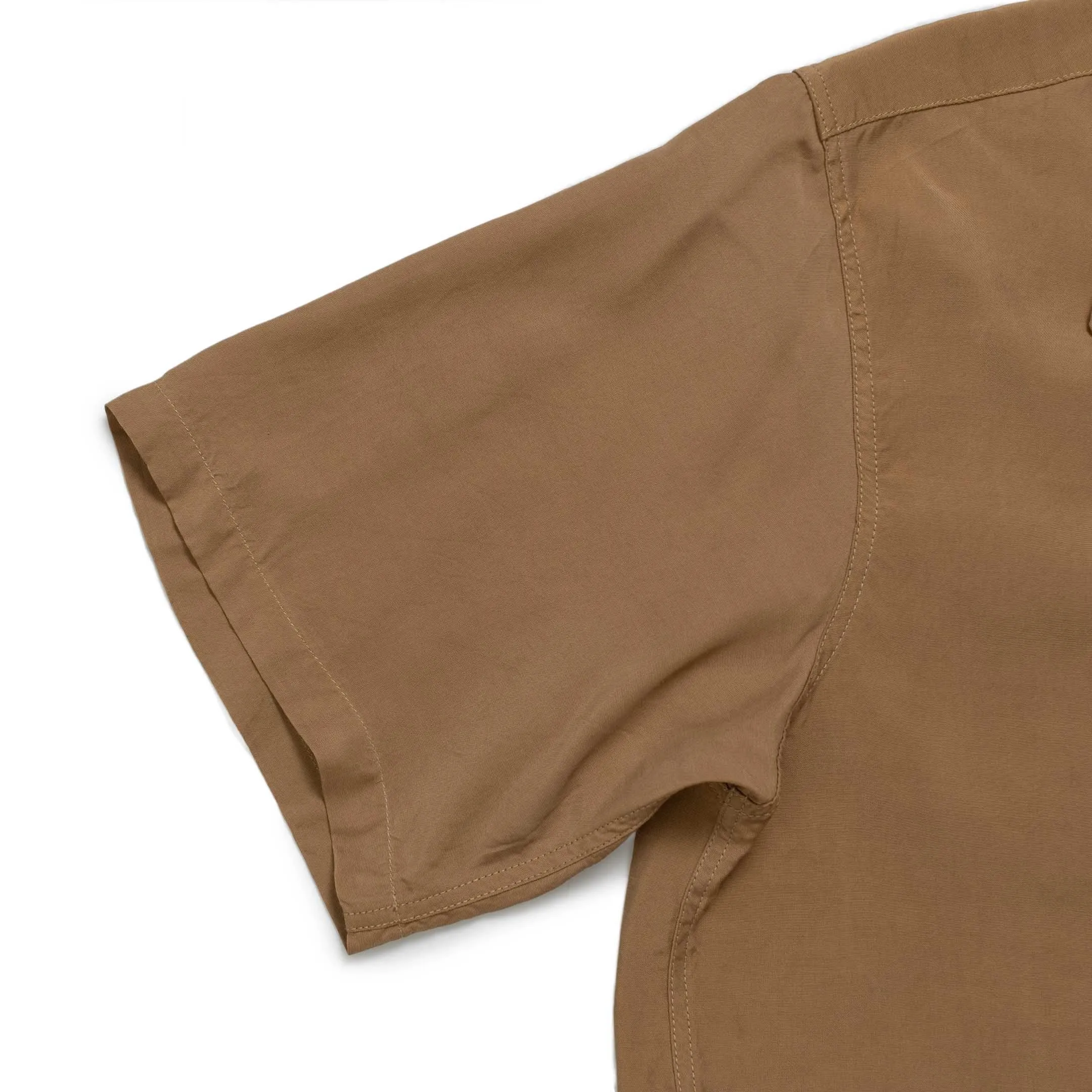 Style Eyes by Toyo Enterprise Plain Bowling S/S Shirt Brown