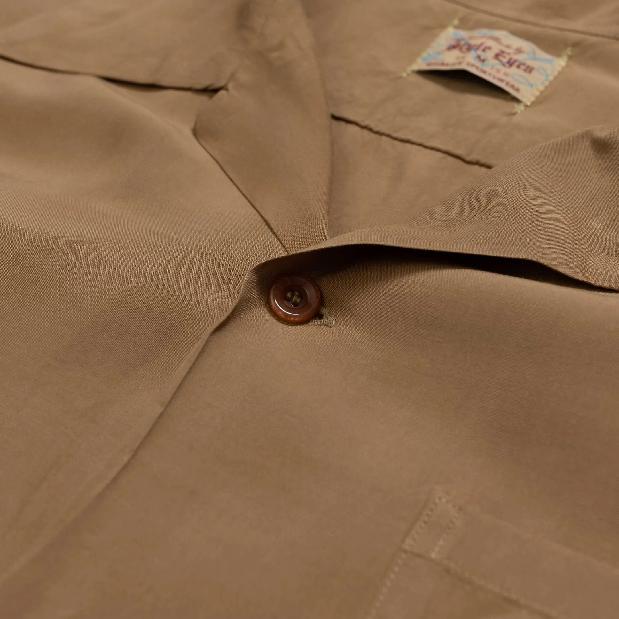 Style Eyes by Toyo Enterprise Plain Bowling S/S Shirt Brown