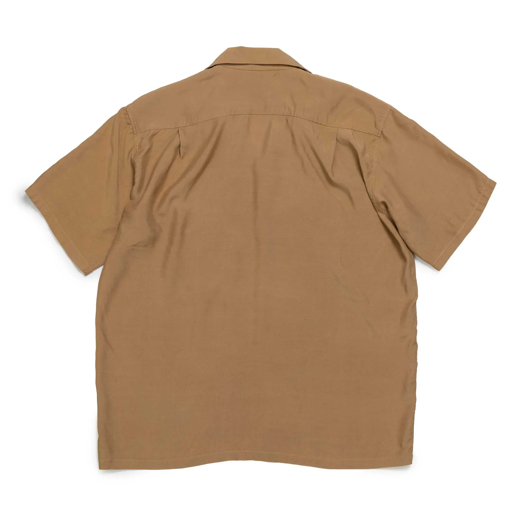 Style Eyes by Toyo Enterprise Plain Bowling S/S Shirt Brown