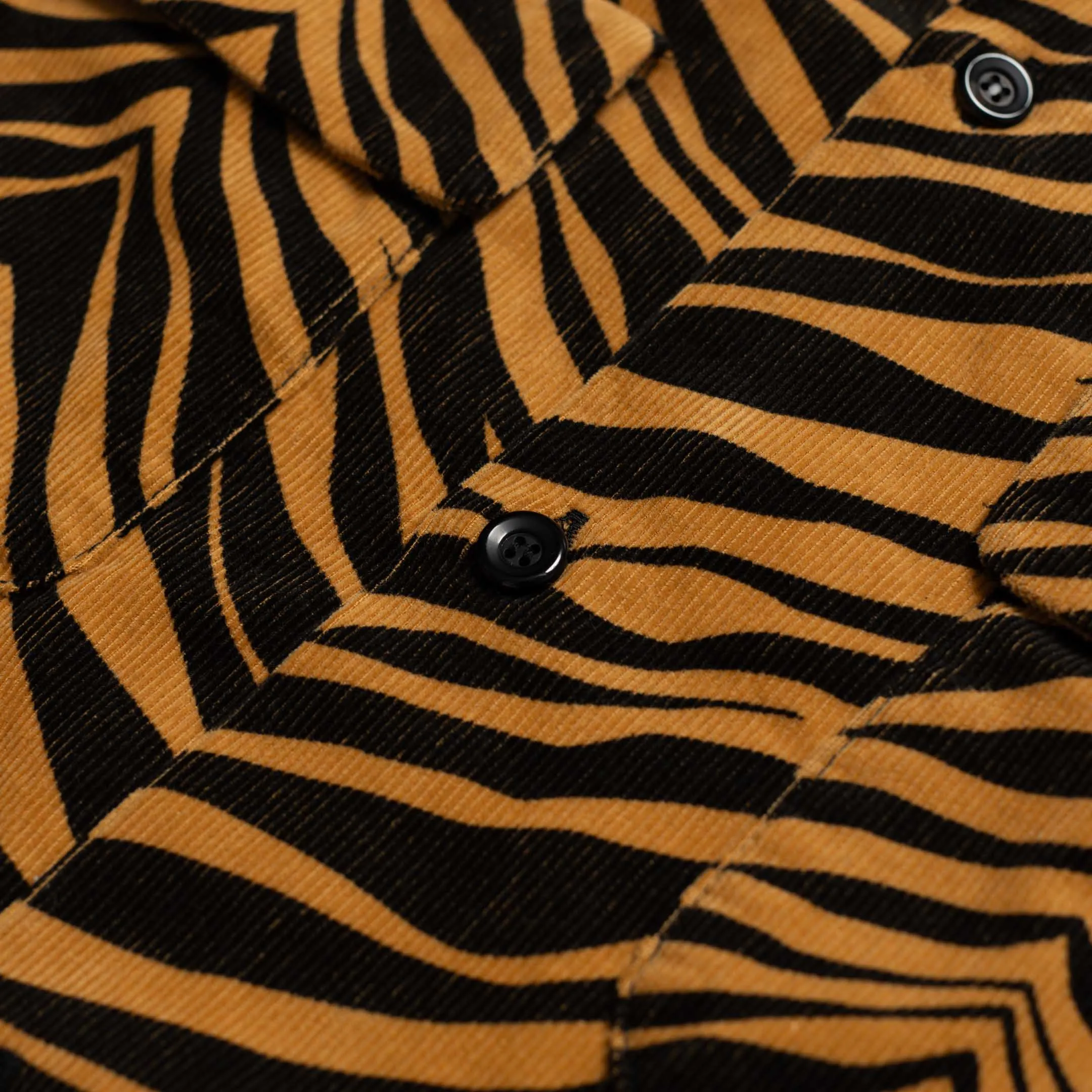 Style Eyes Zebra Corduroy Shirt Light Brown