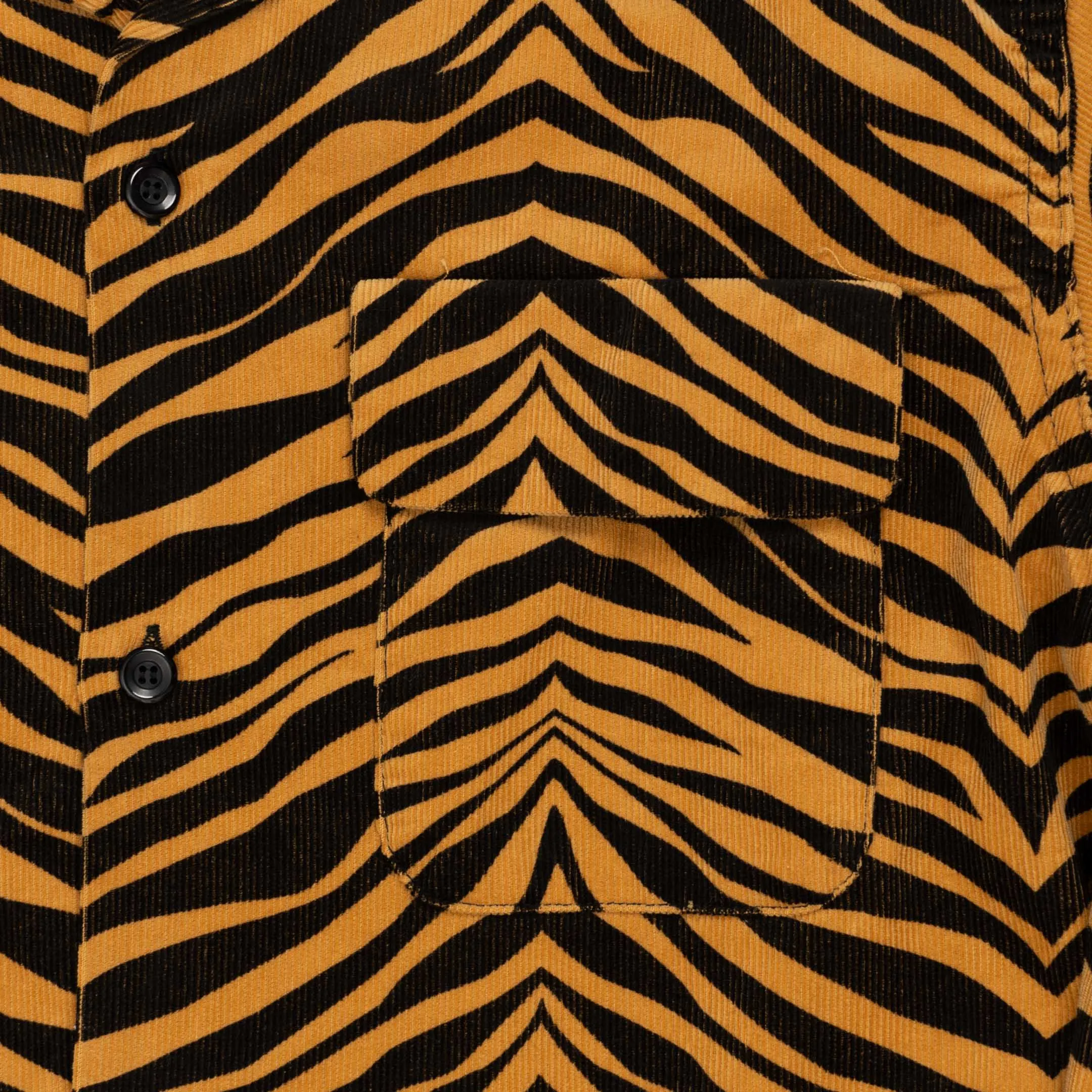 Style Eyes Zebra Corduroy Shirt Light Brown
