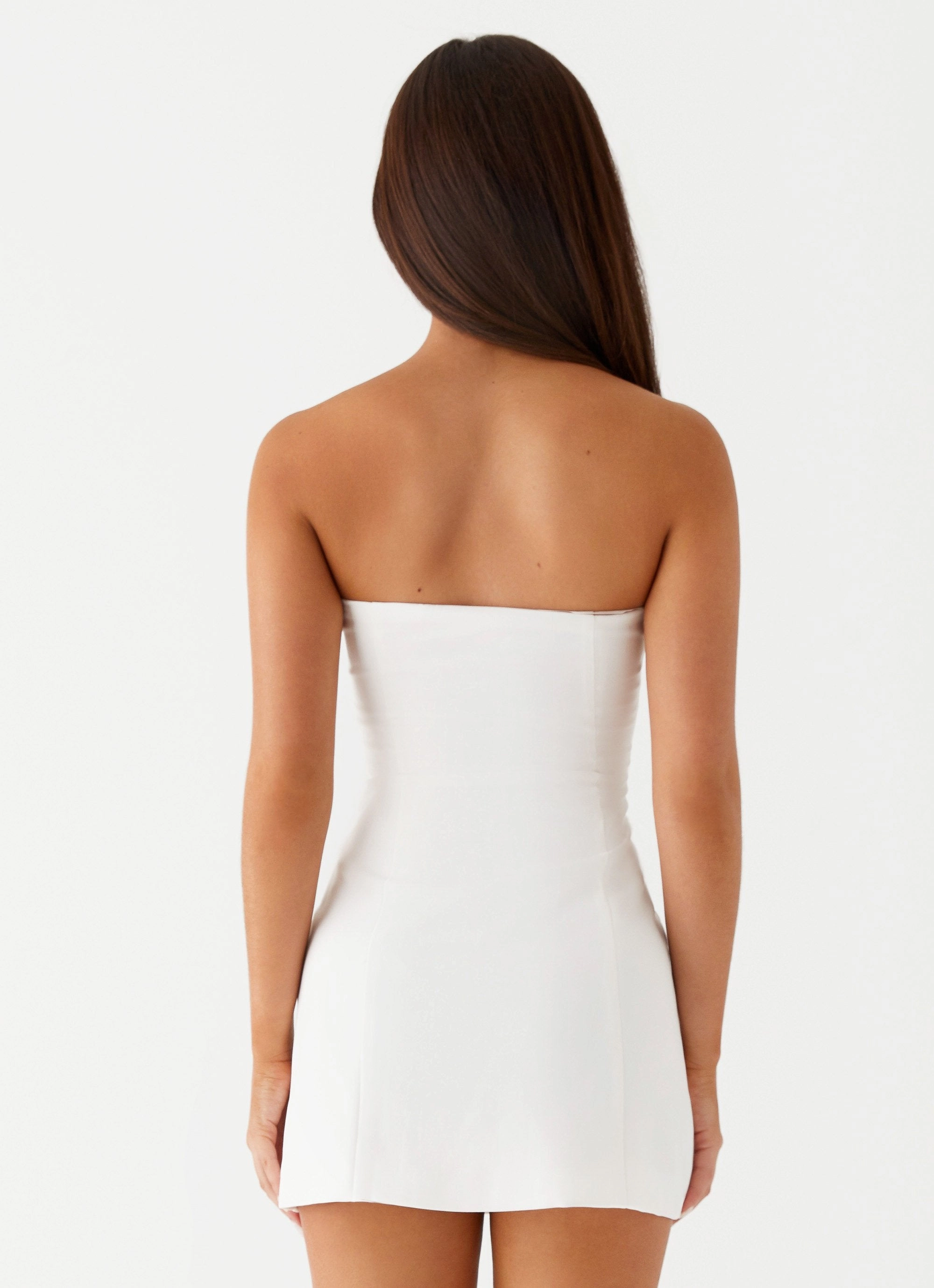 Allora Strapless Mini Dress - White Stylish Appearance Cozy Comfort
