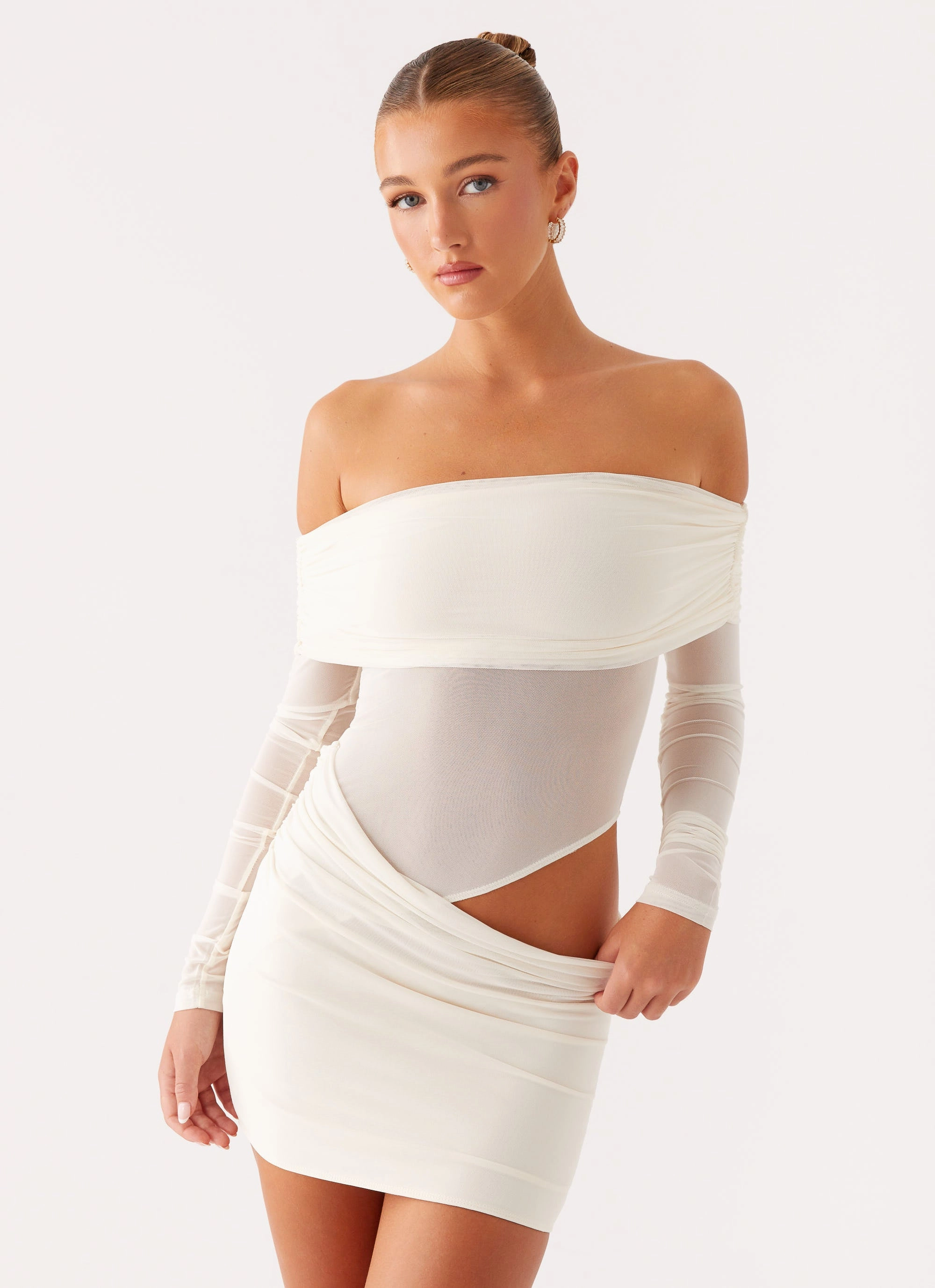 Basic Shape No Doubt Mini Dress - Ivory