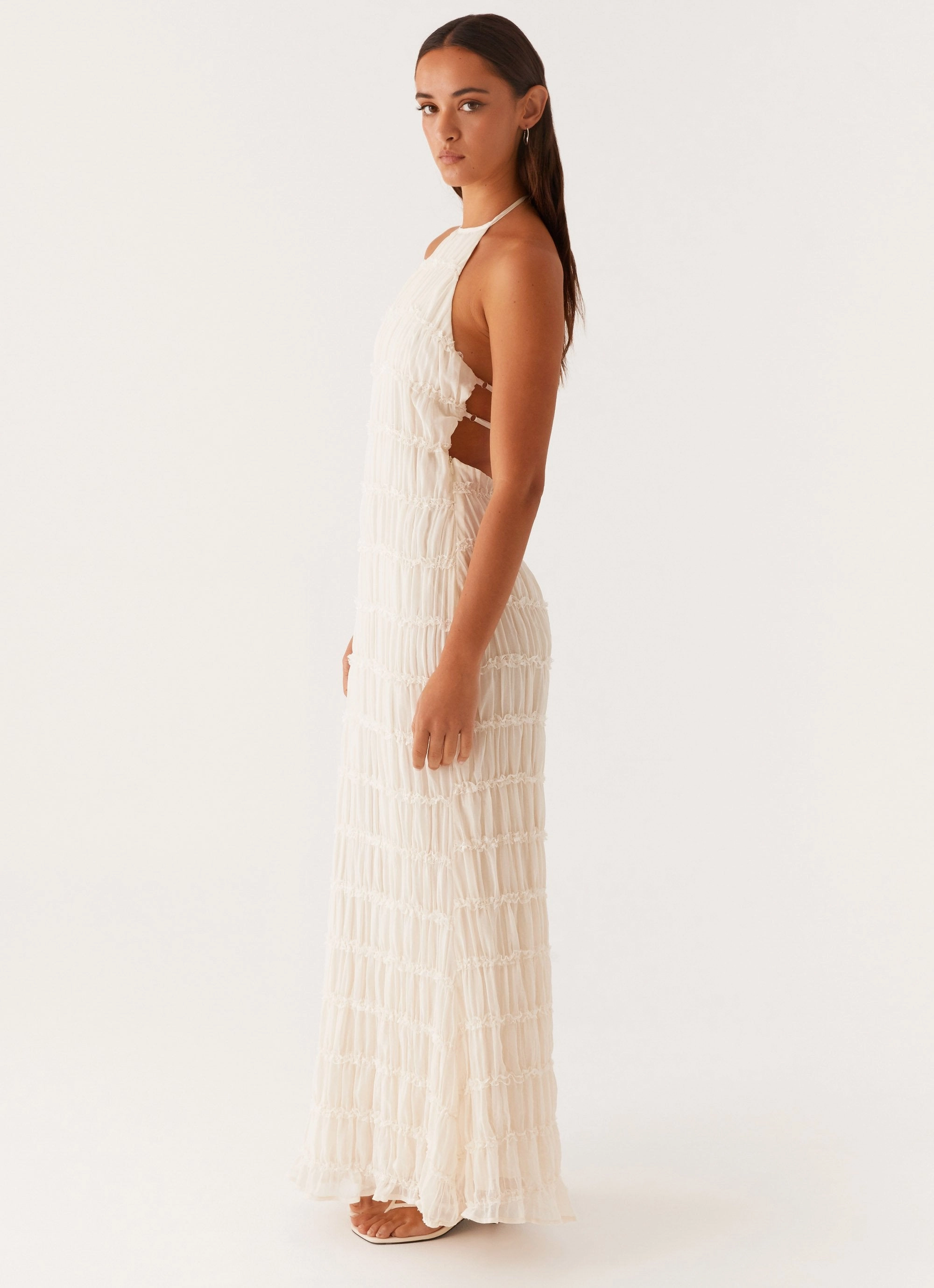 Fitted Mood Aullie Maxi Dress - Ivory