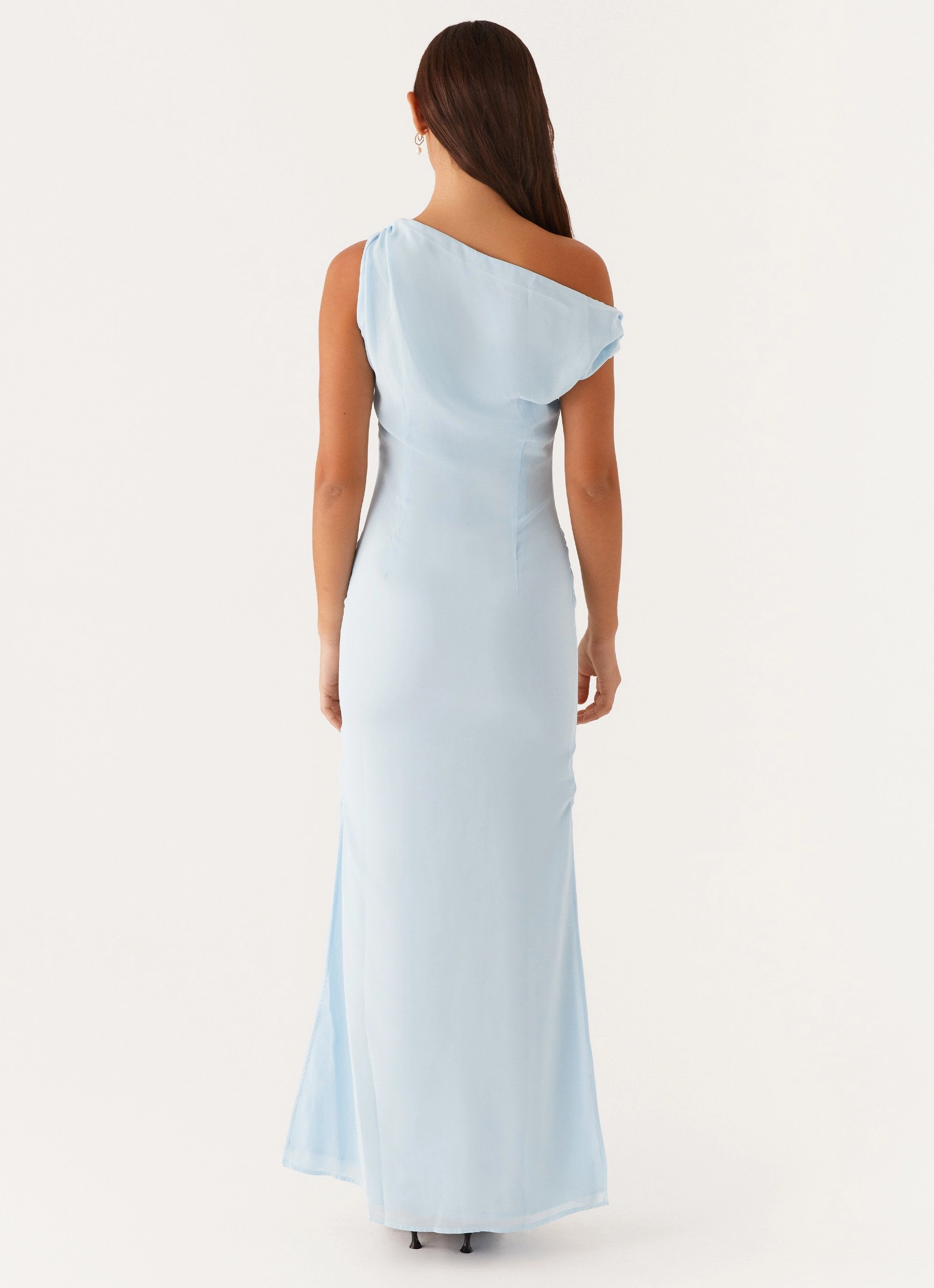 High-Fashion Machine-washable Dinner Date Maxi Dress - Blue