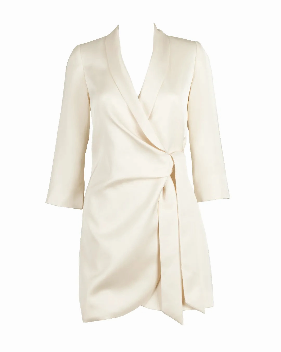 NonChafeSeams Pure Vibes "The Sarah" Wrap Blazer Dress (Champagne)