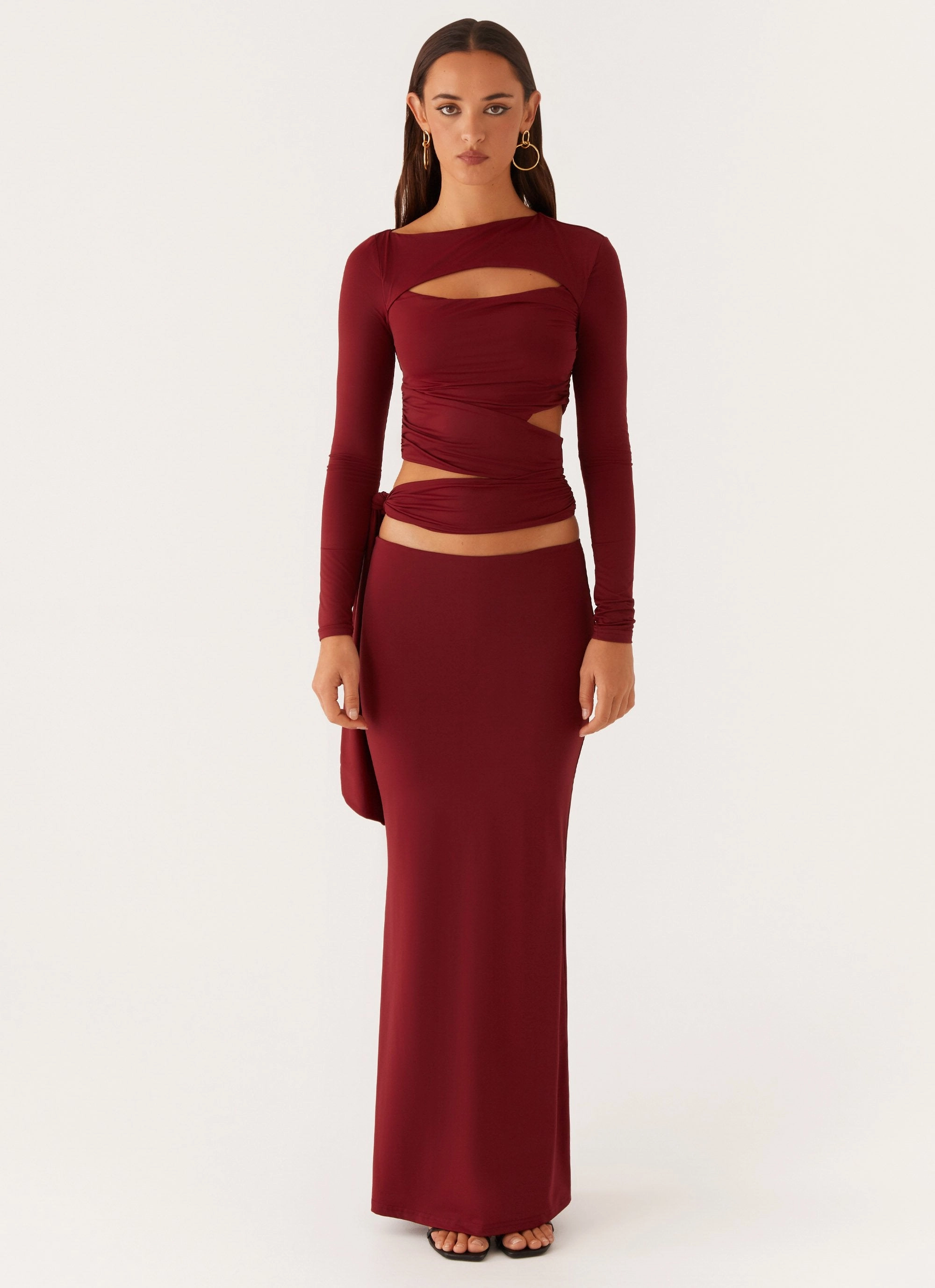 Stylish Basics Capucine Wrap Top - Mulberry