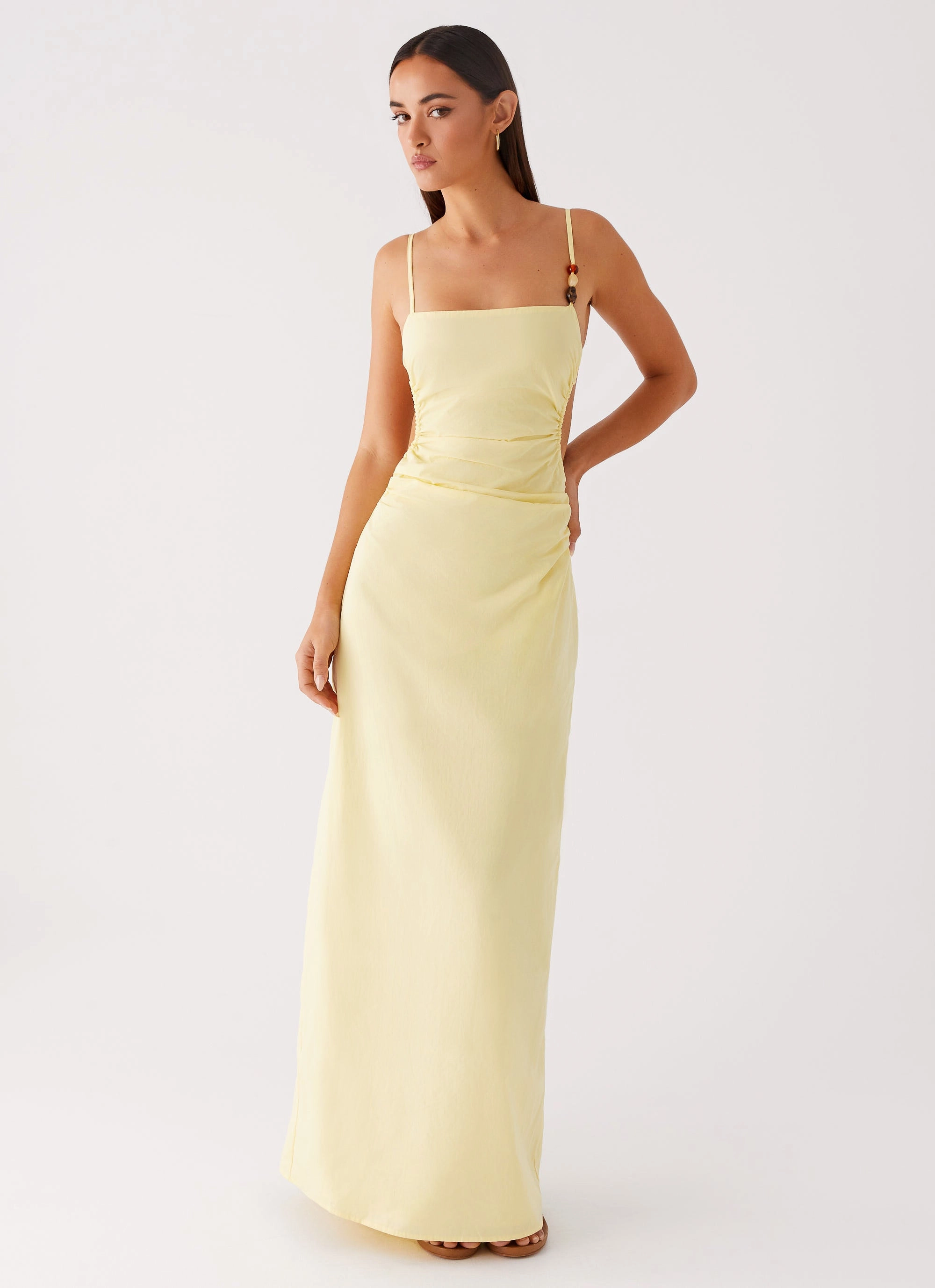Selah Maxi Dress - Yellow Brunch Fit