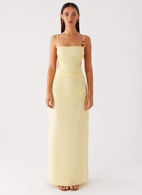 Trend Glow Relaxed Layers Selah Maxi Dress - Yellow