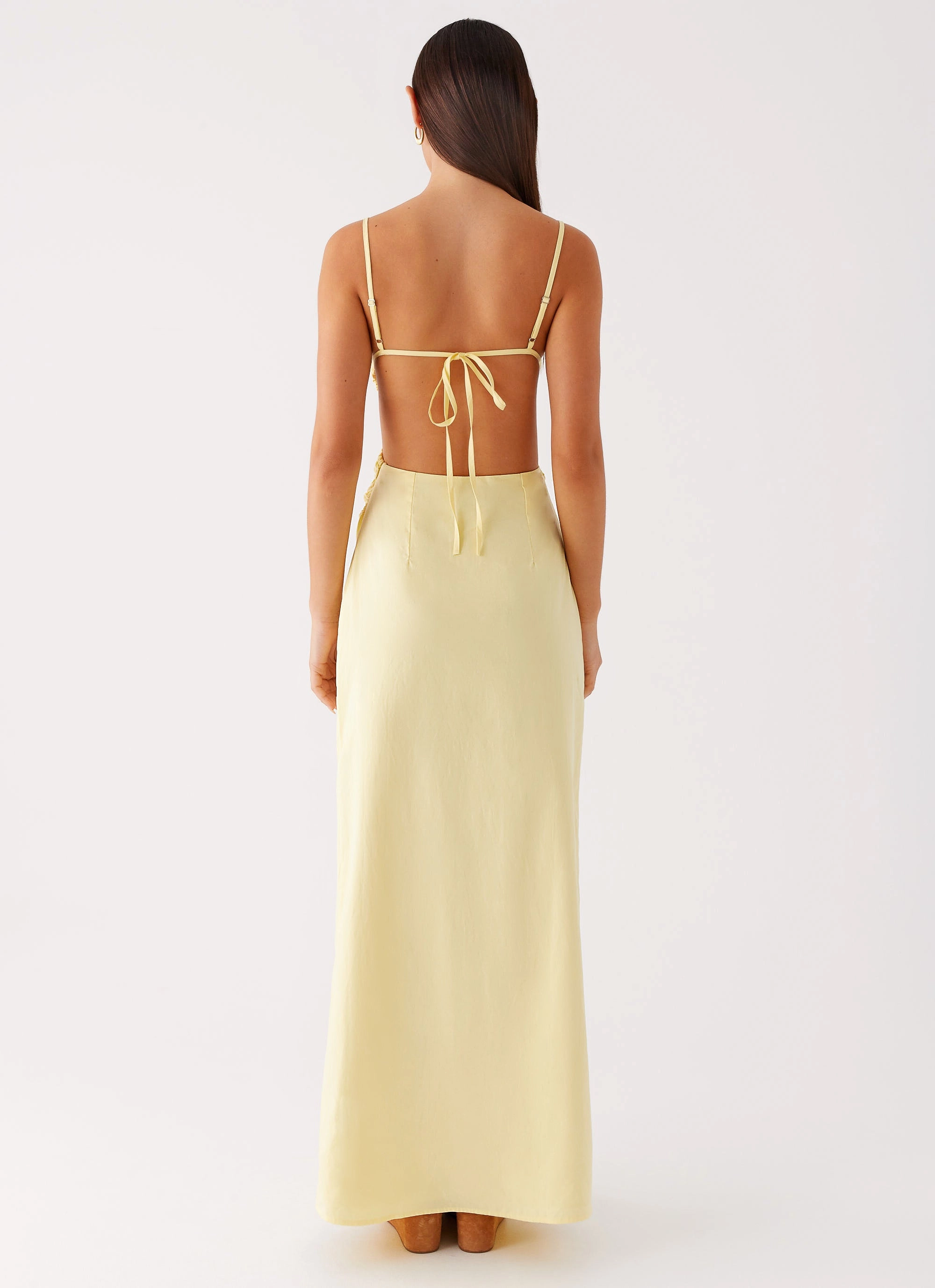 Selah Maxi Dress - Yellow Fast Chic