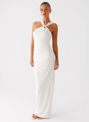Tamira Maxi Dress - Ivory Smart and Chic Euro Ease