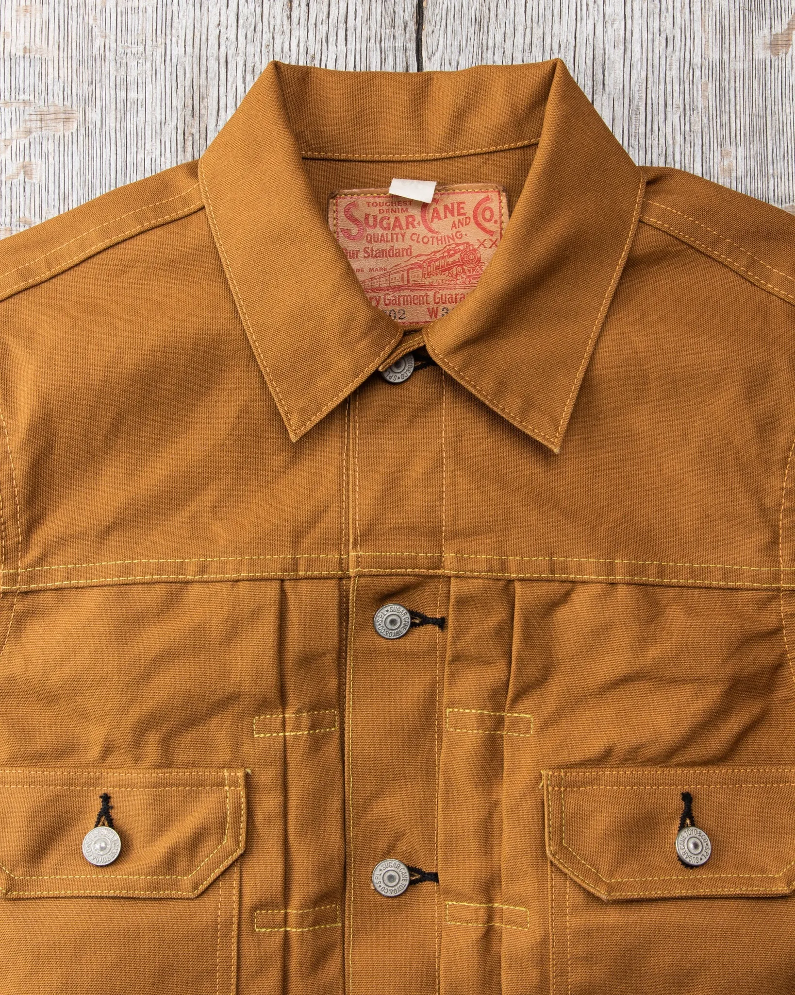 Sugar Cane & Co. 1953 Type 2 Jacket 13oz Brown Duck SC14602