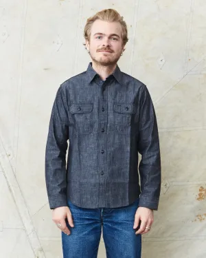 Sugar Cane & Co. Black Chambray Work Shirt SC29159