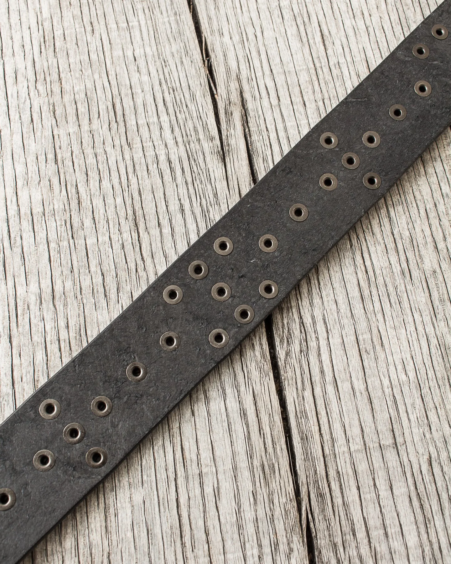 Sugar Cane & Co. Black Studded Leather Belt SC02322