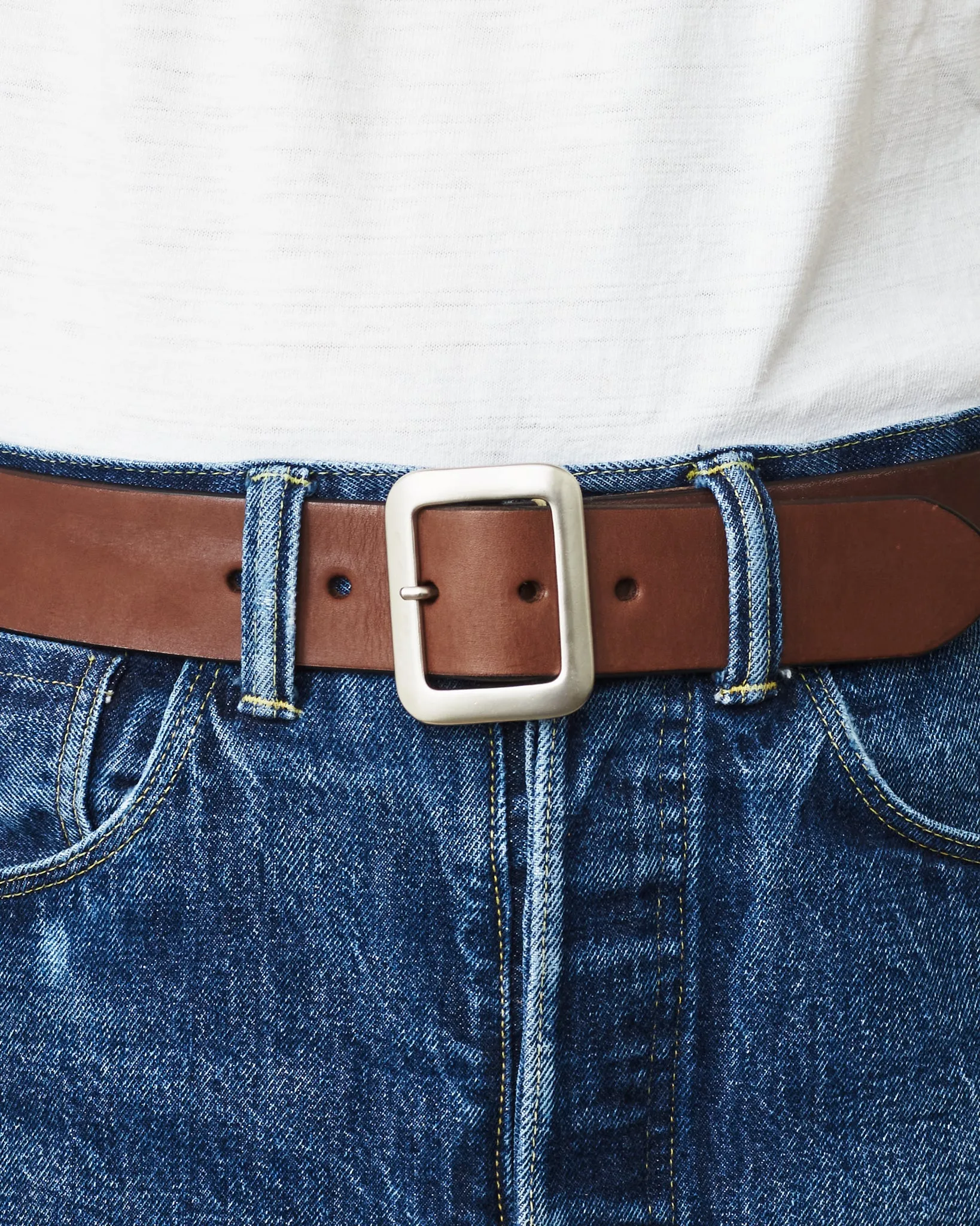 Sugar Cane & Co. Brown Leather Belt SC02320