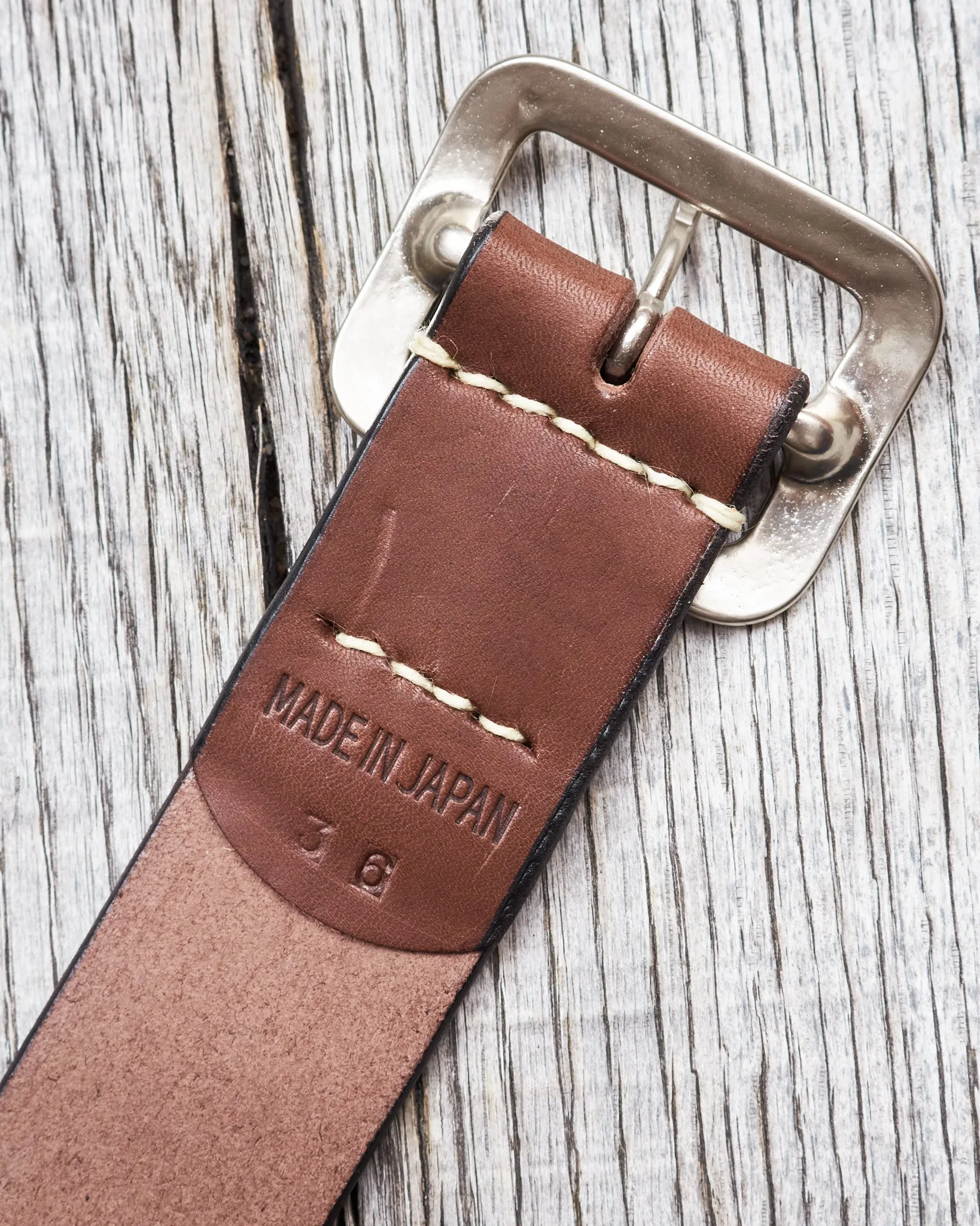 Sugar Cane & Co. Brown Leather Belt SC02320