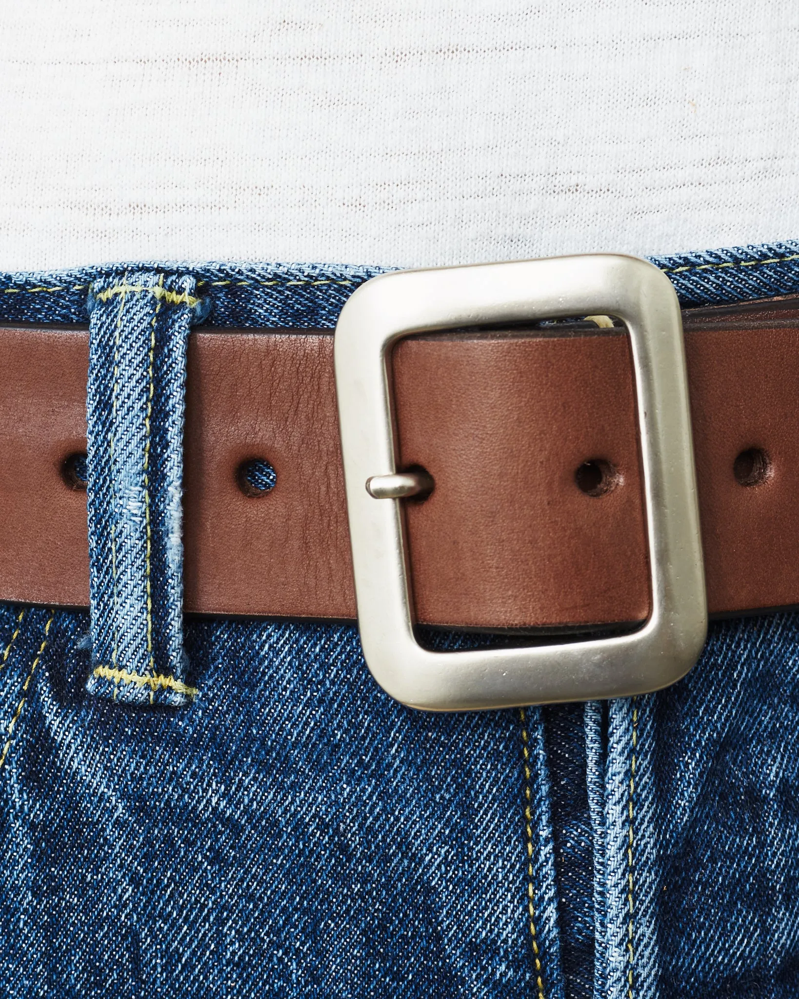 Sugar Cane & Co. Brown Leather Belt SC02320