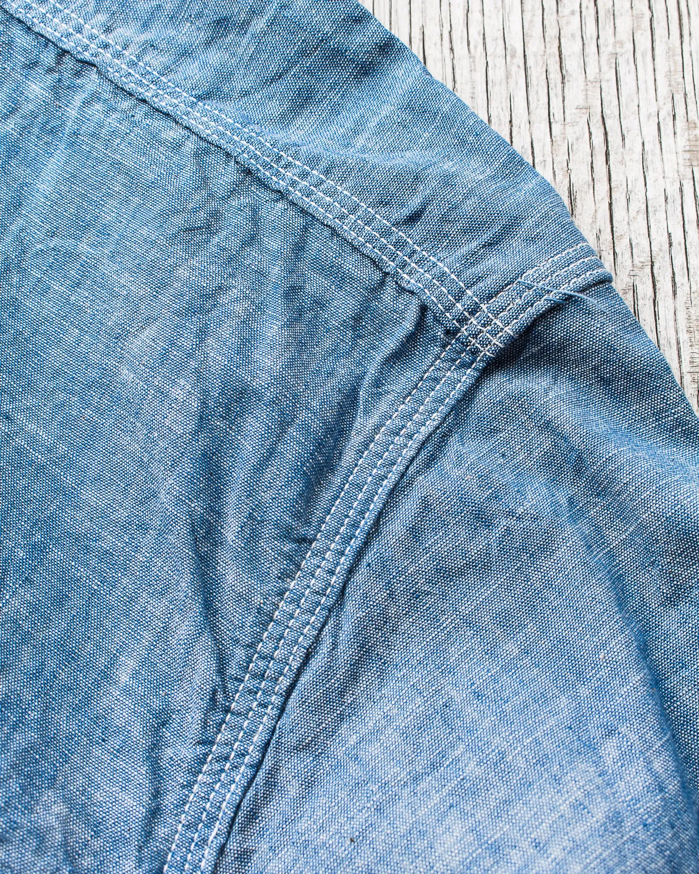 Sugar Cane & Co. Fiction Romance 4,3oz Slub Chambray Work Shirt