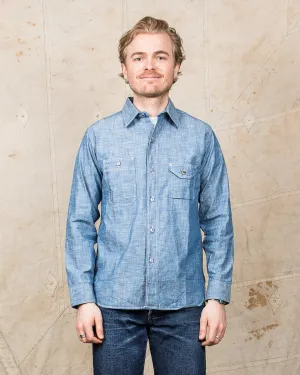 Sugar Cane & Co. Fiction Romance 4,3oz Slub Chambray Work Shirt