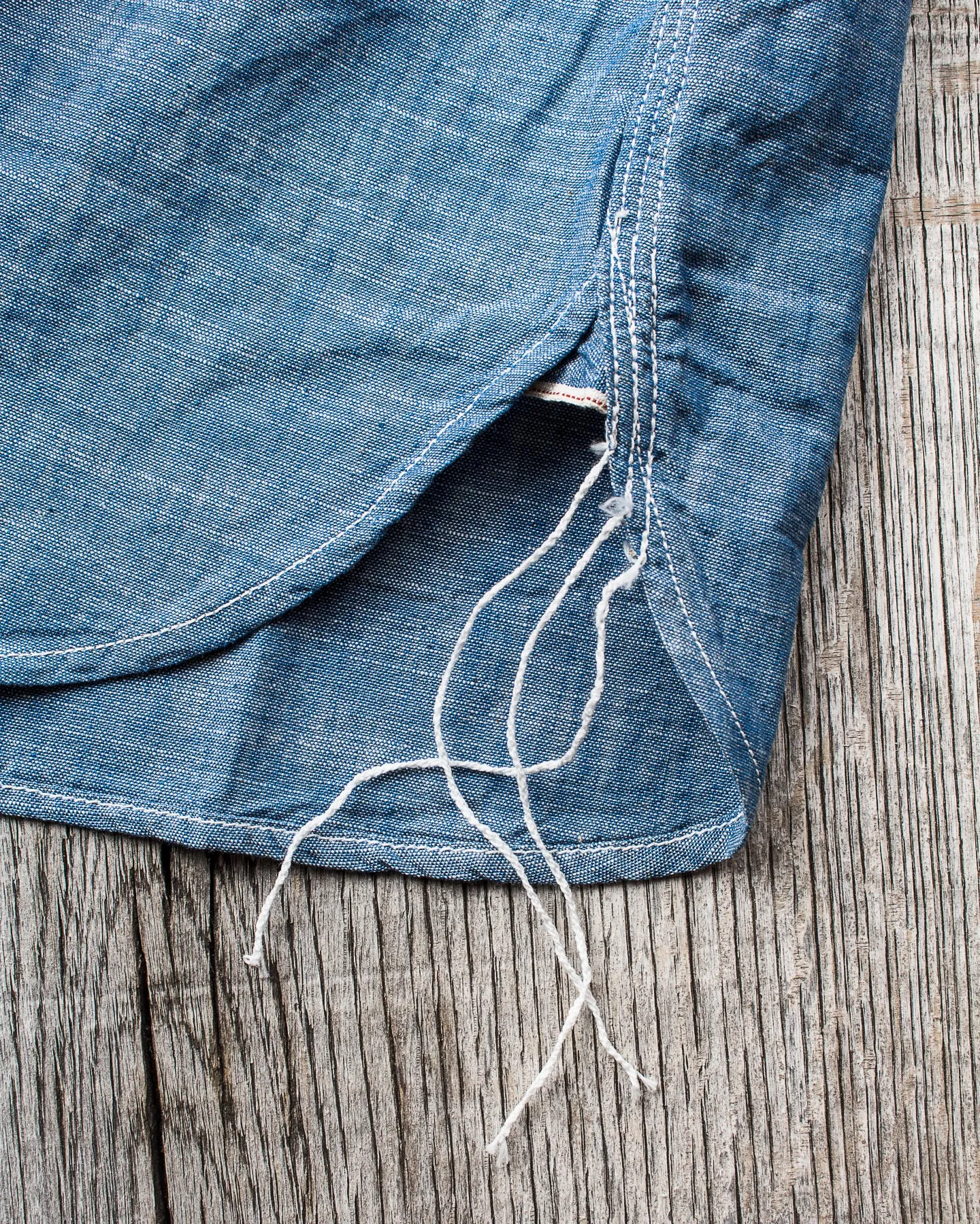 Sugar Cane & Co. Fiction Romance 4,3oz Slub Chambray Work Shirt