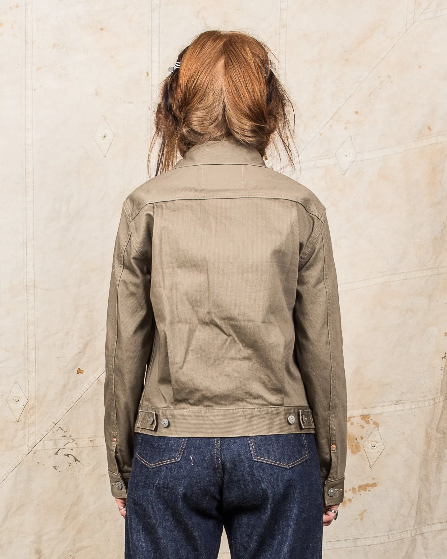 Sugar Cane & Co Sugar Cane 1953 Type 2 11oz Cotton Pique Jacket Khaki SC15290