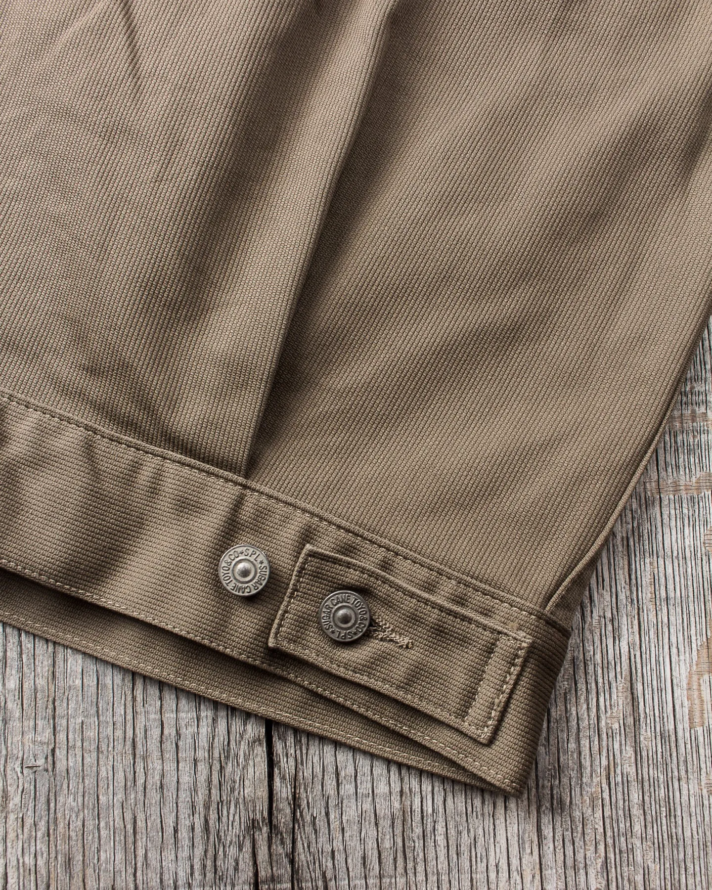 Sugar Cane & Co Sugar Cane 1953 Type 2 11oz Cotton Pique Jacket Khaki SC15290