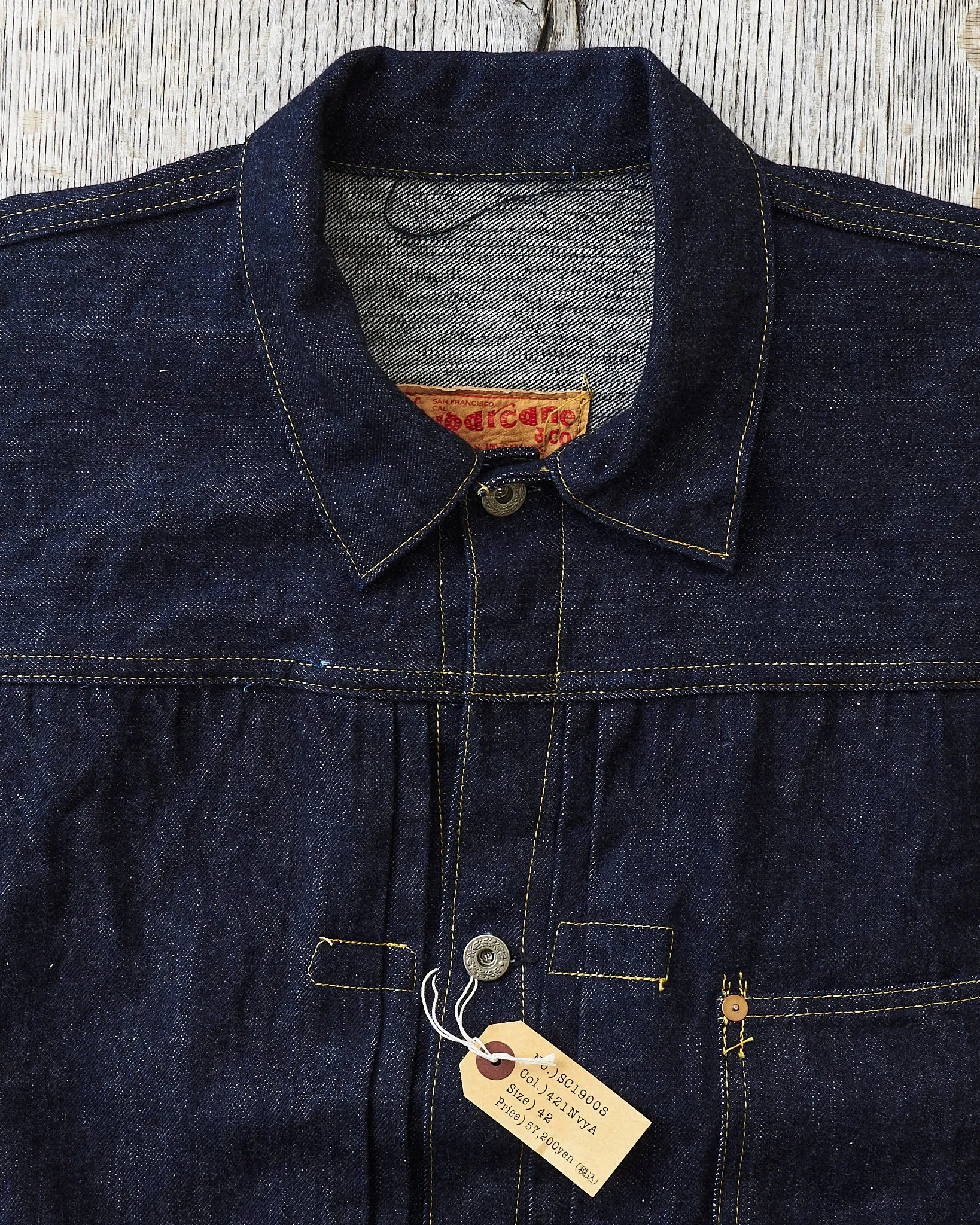 Sugar Cane & Co. Super "Denim" Collectibles #08 1943 Denim Blouse One Wash SC19008
