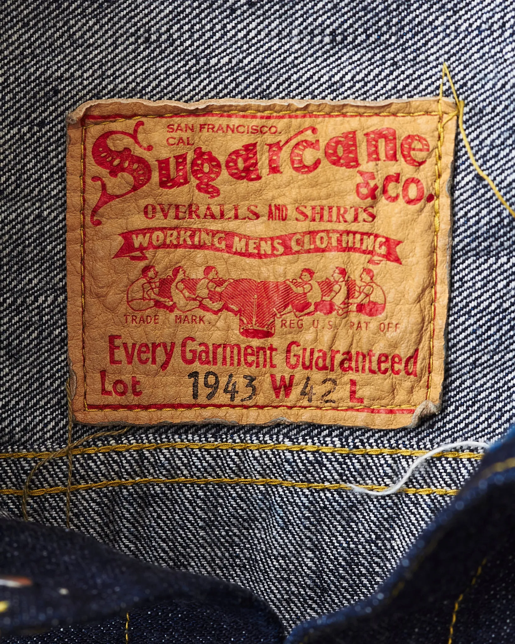 Sugar Cane & Co. Super "Denim" Collectibles #08 1943 Denim Blouse One Wash SC19008