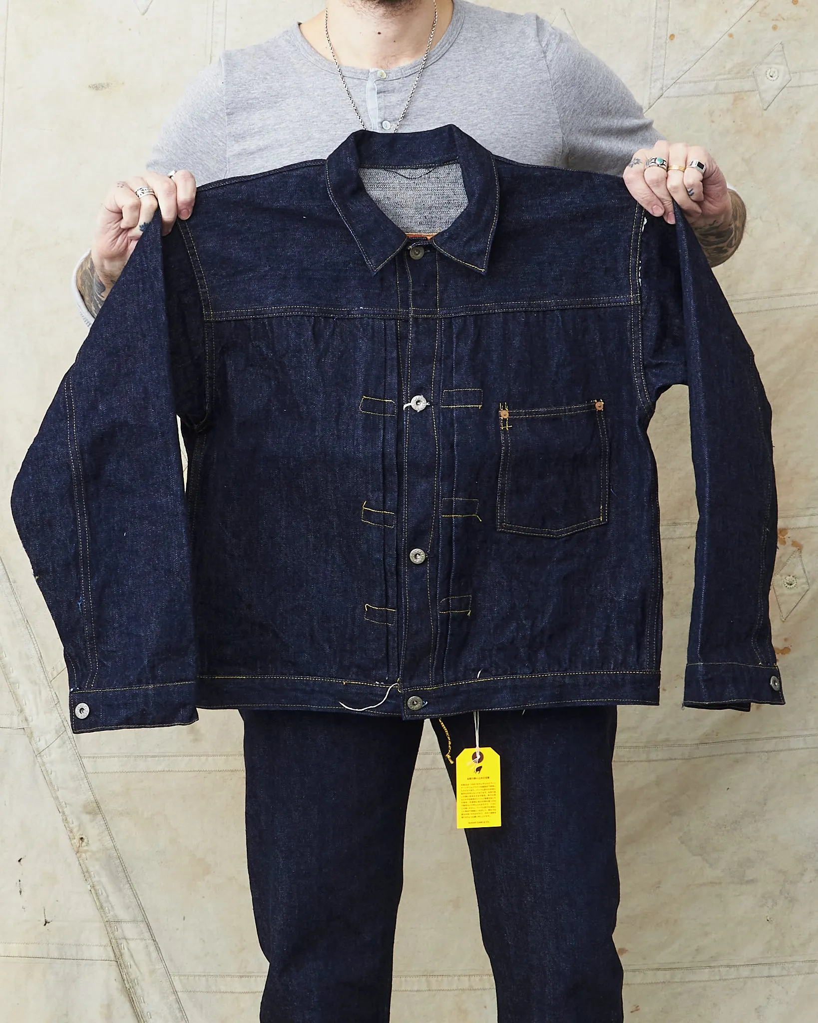 Sugar Cane & Co. Super "Denim" Collectibles #08 1943 Denim Blouse One Wash SC19008
