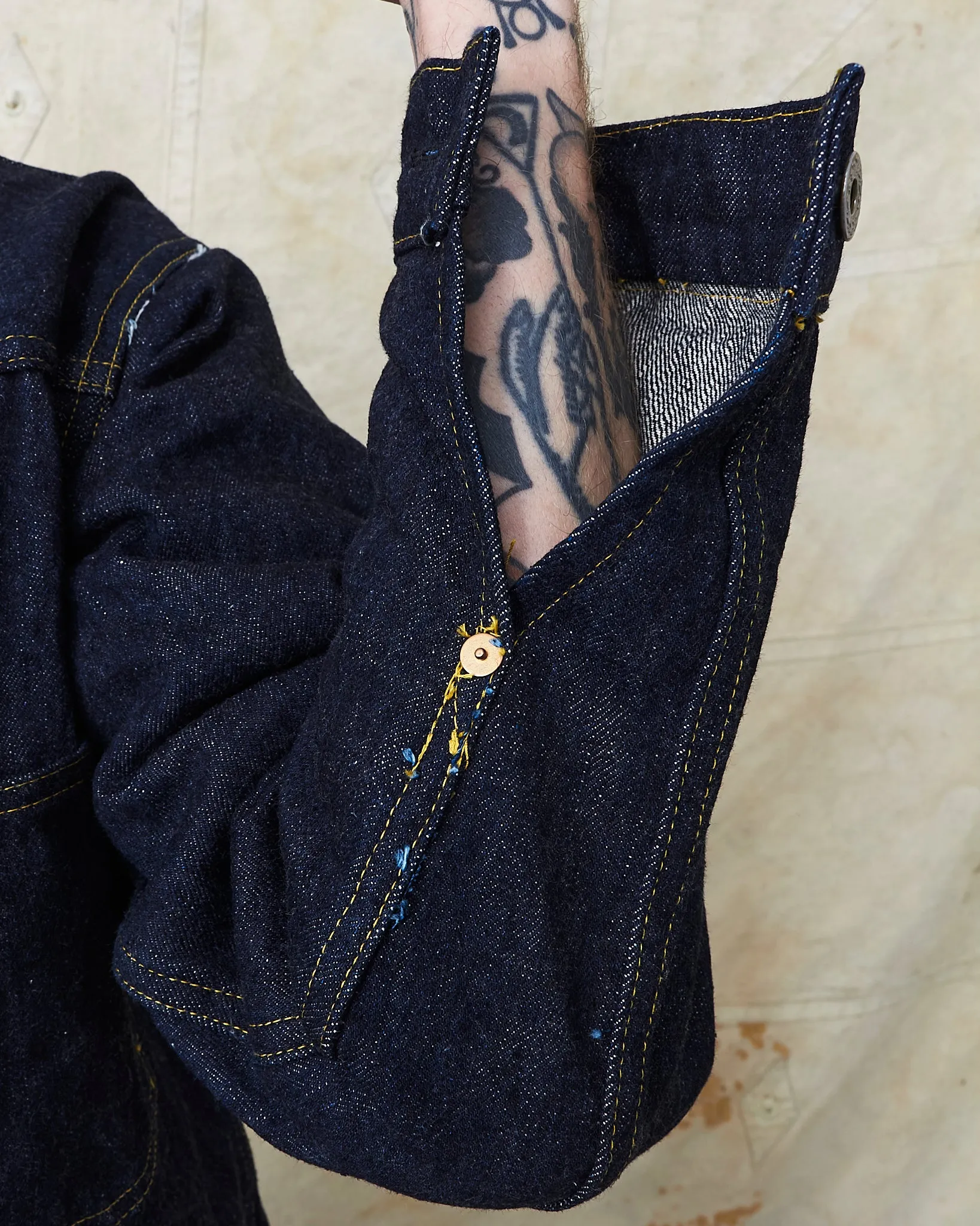 Sugar Cane & Co. Super "Denim" Collectibles #08 1943 Denim Blouse One Wash SC19008