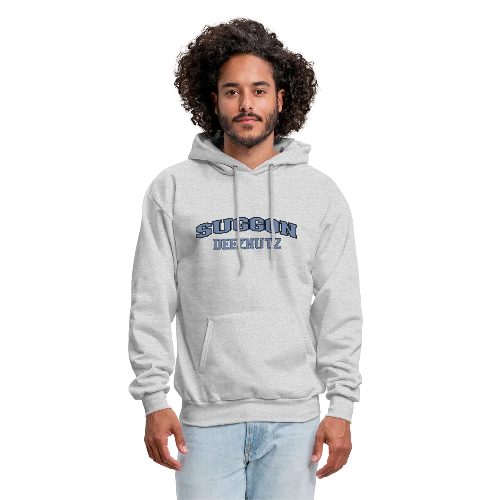 Suggon Deeznutz Hoodie (in Blue Ball Colors - Funny Sexual Humor)