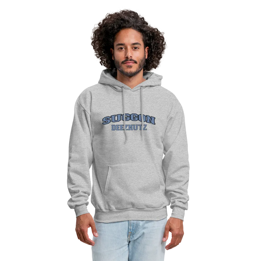 Suggon Deeznutz Hoodie (in Blue Ball Colors - Funny Sexual Humor)