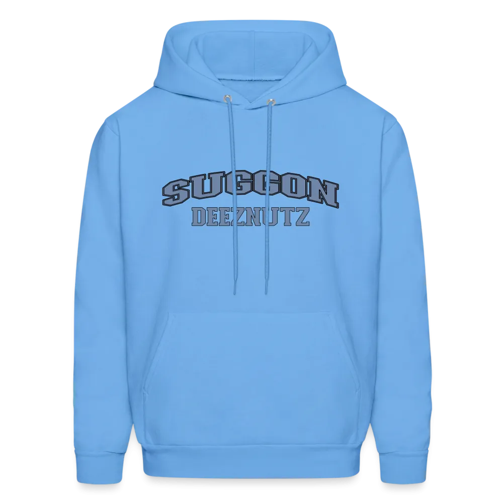 Suggon Deeznutz Hoodie (in Blue Ball Colors - Funny Sexual Humor)