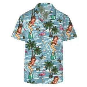Summer Customized Short-Sleeved Shirts Casual Blouses Vacation Short-Sleeved Shirts