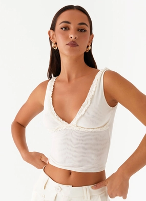 Summer Loving Top - Ivory FlexibleRibbedTrims