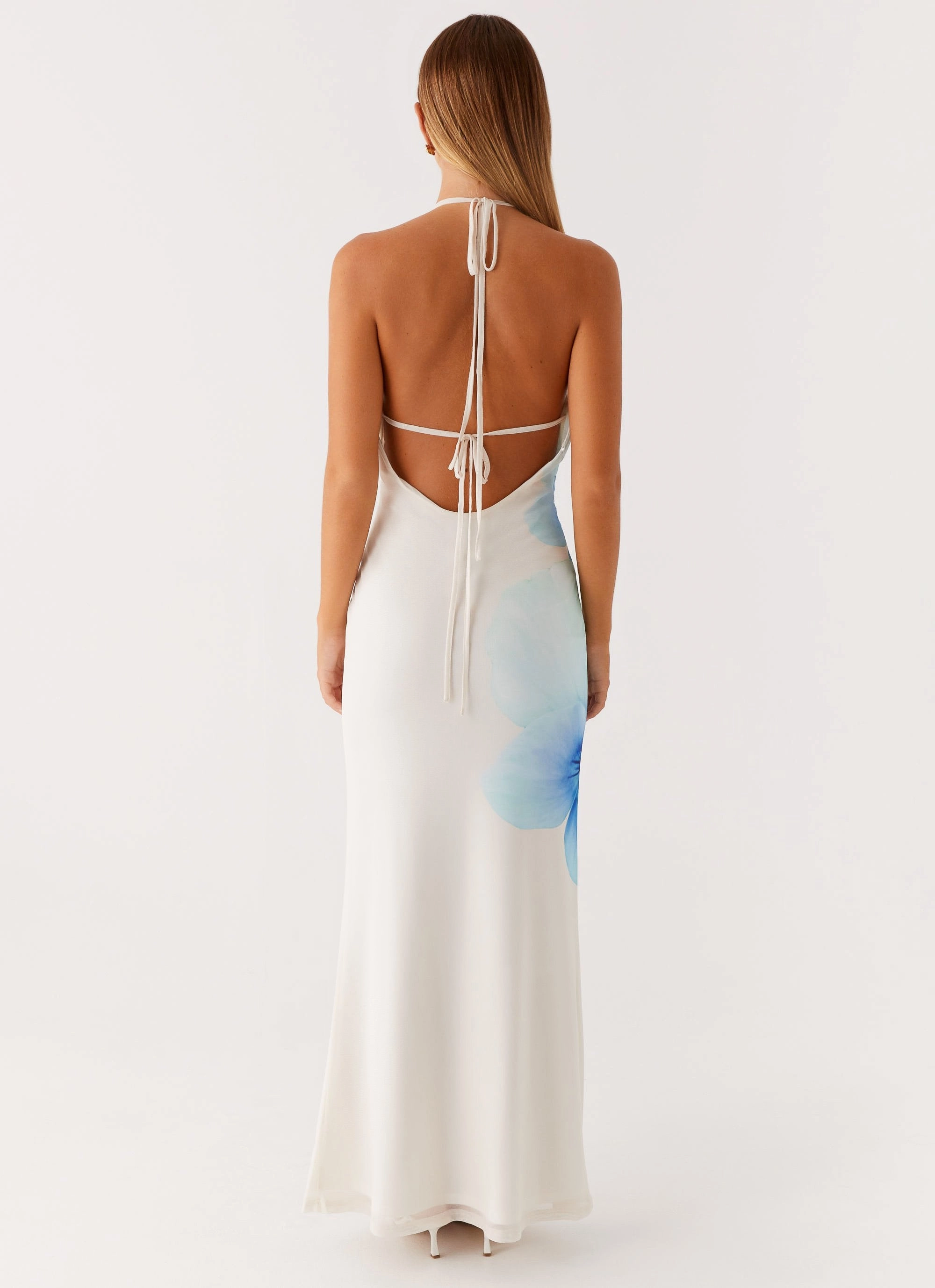 Elo Maxi Dress - Ivory Breeze Flow