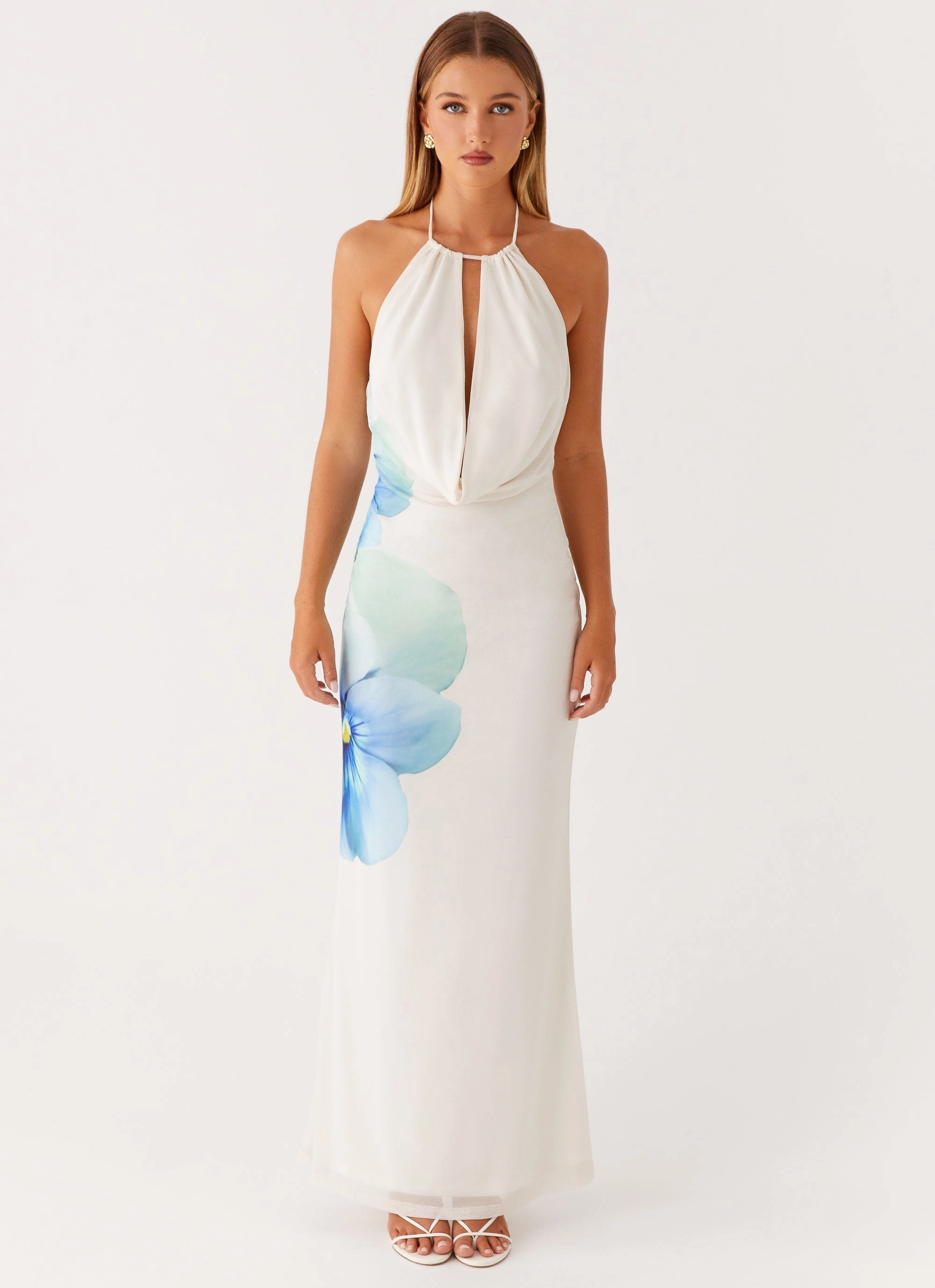 Elo Maxi Dress - Ivory Romance Soul foldable