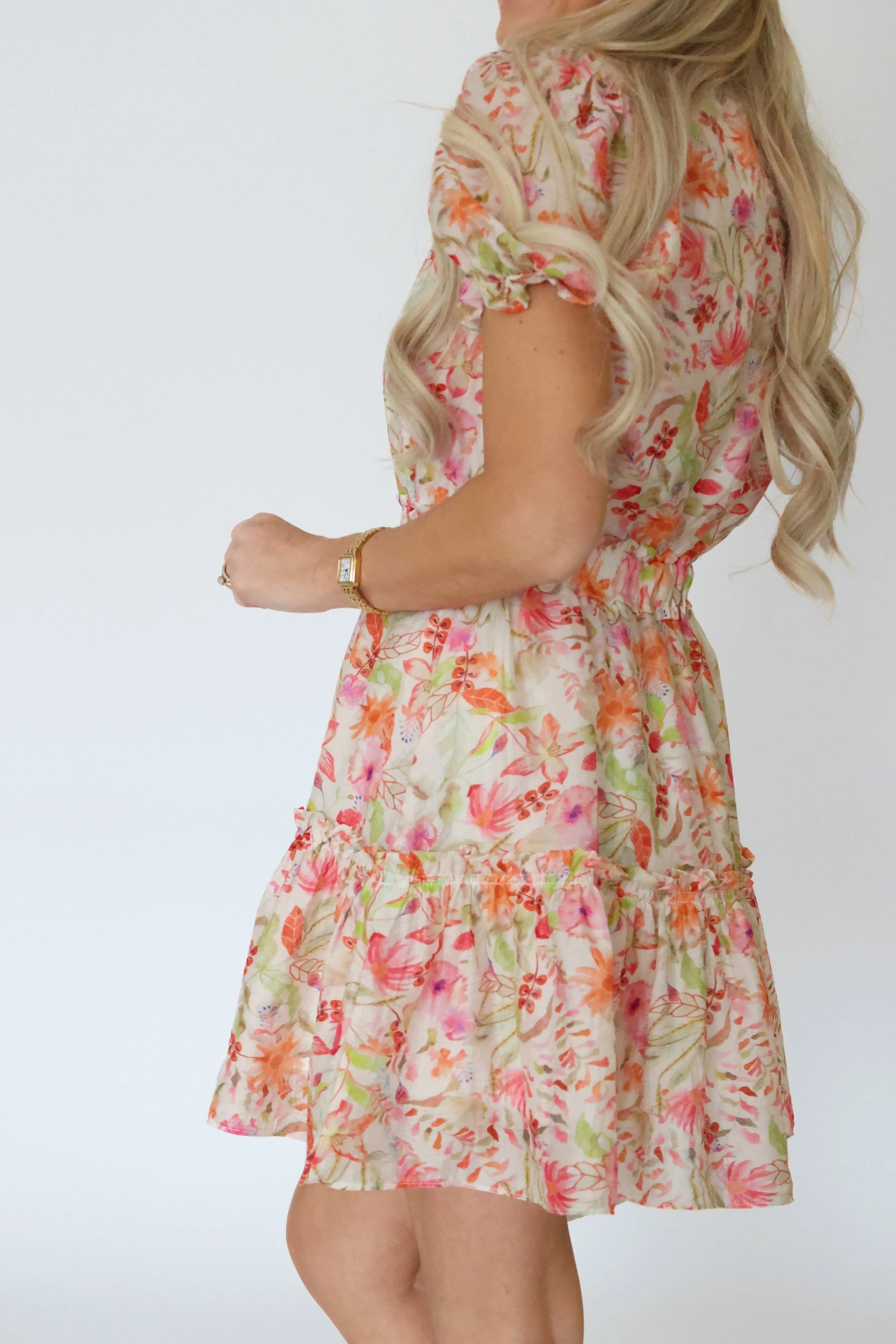 Sutton Floral Mini Dress (FINAL SALE) Street Flex Timeless Design