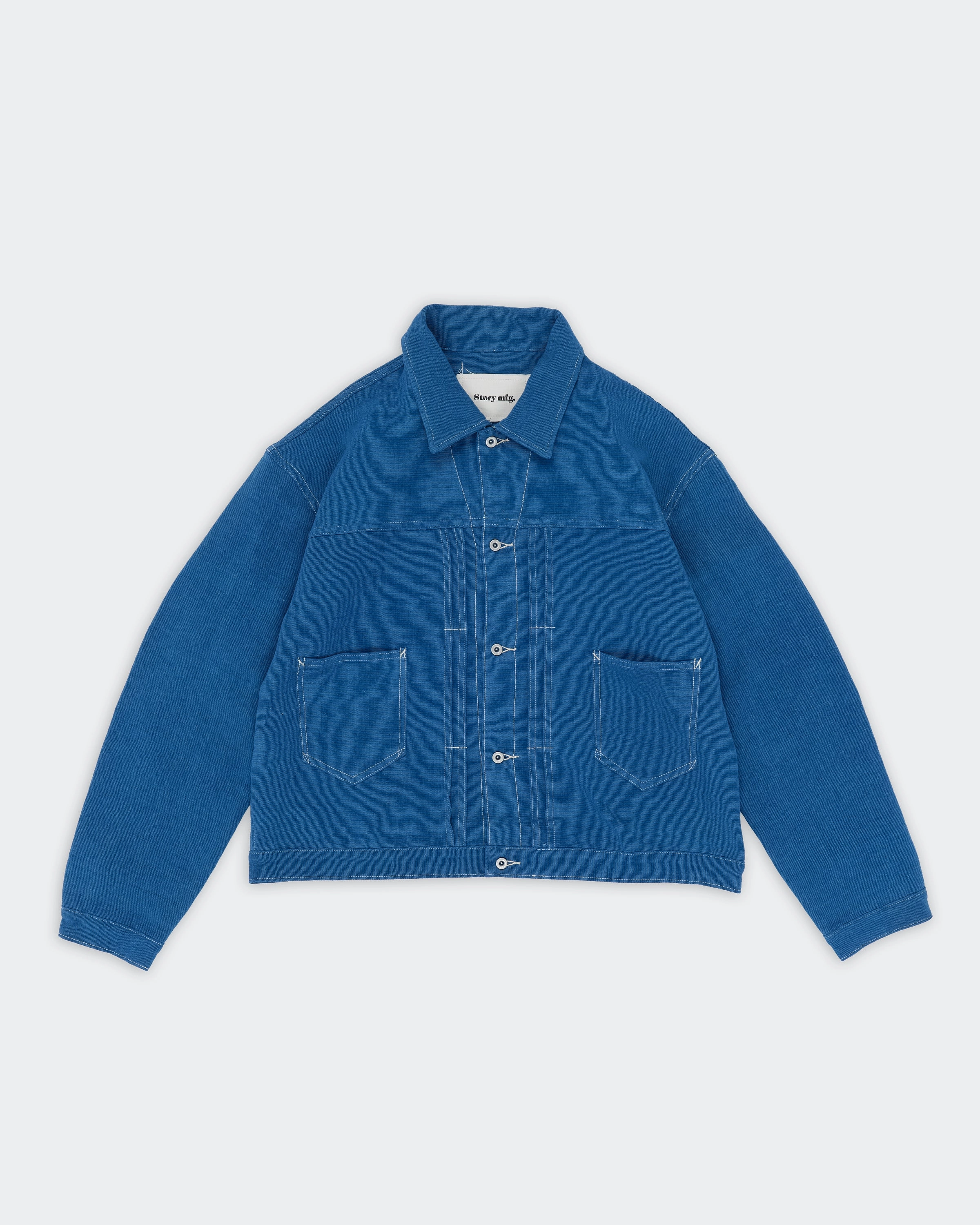 Sundae Jacket - Indigo Handloom All-day Comfort Flowing Lines