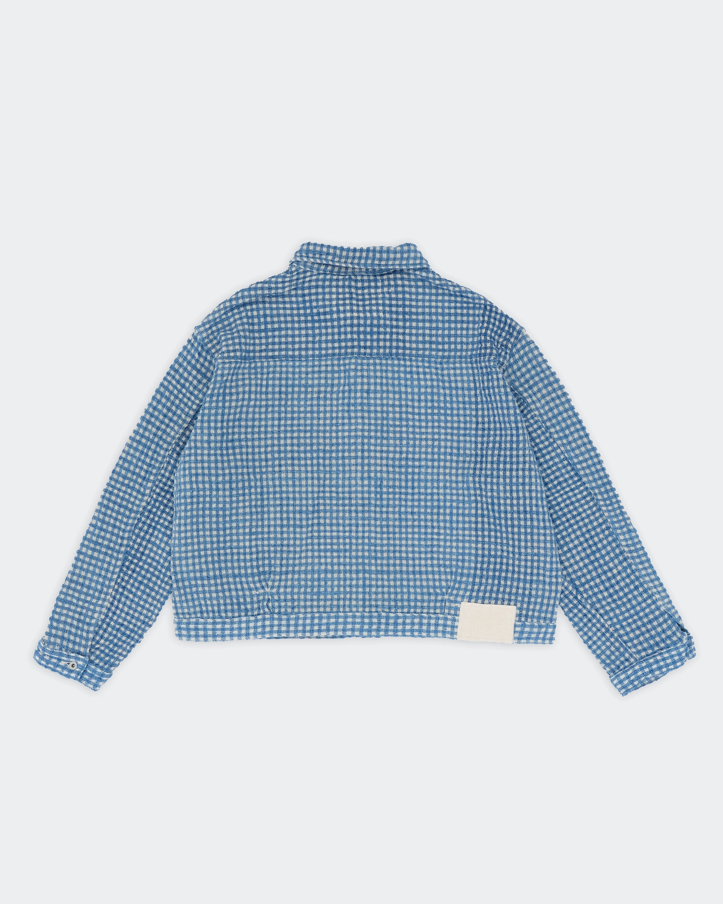 Sundae Jacket - Indigo Wobbly Waffle Mood Friendly