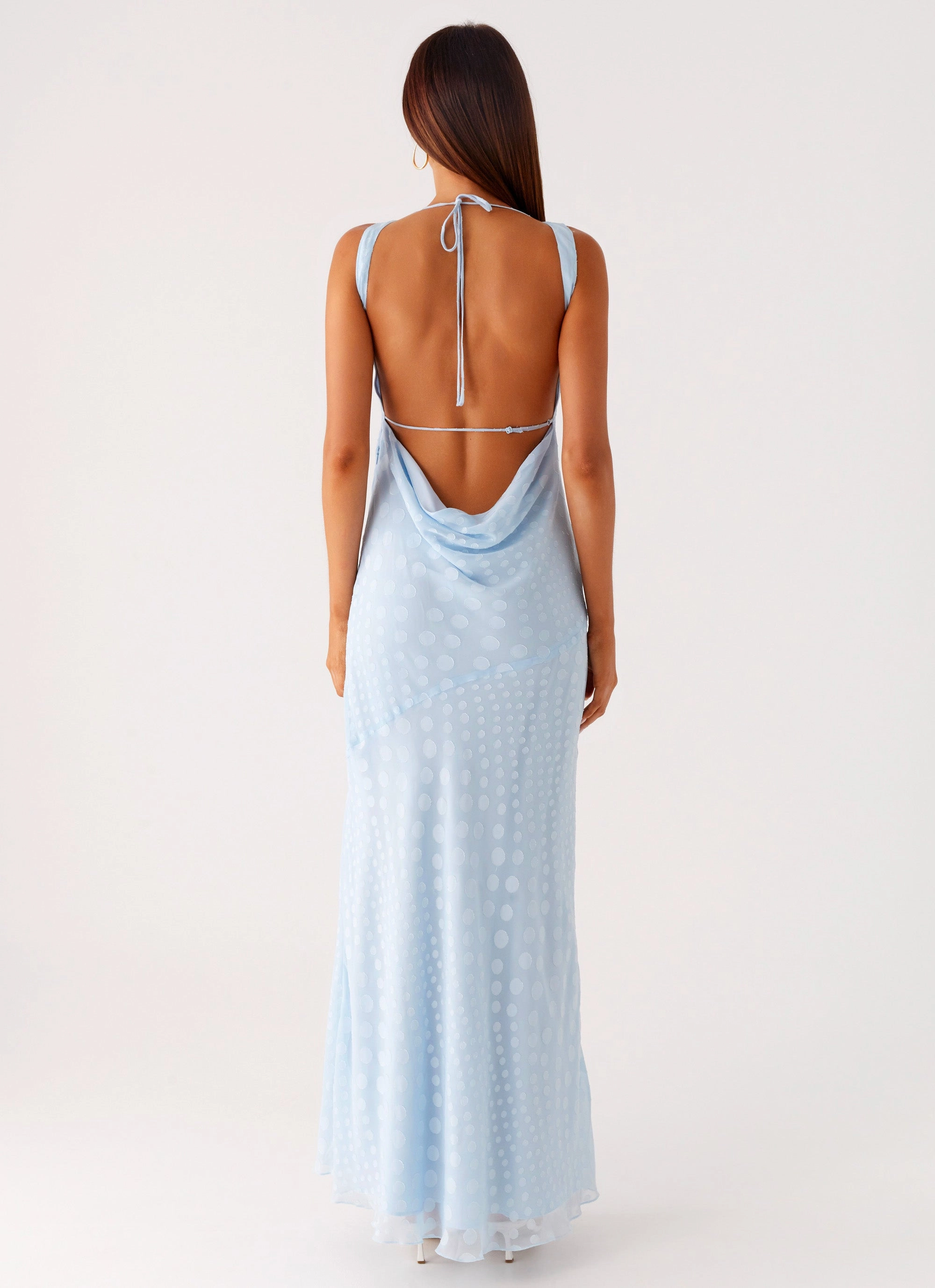 Clean Fit Sundance Chiffon Maxi Dress - Blue