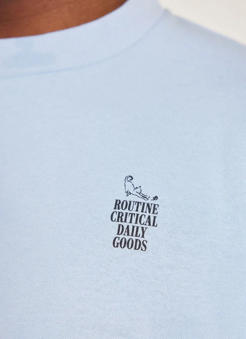 Sunday Oversized Auxiliary T Shirt | Organic Cotton | Cornflower Blue
