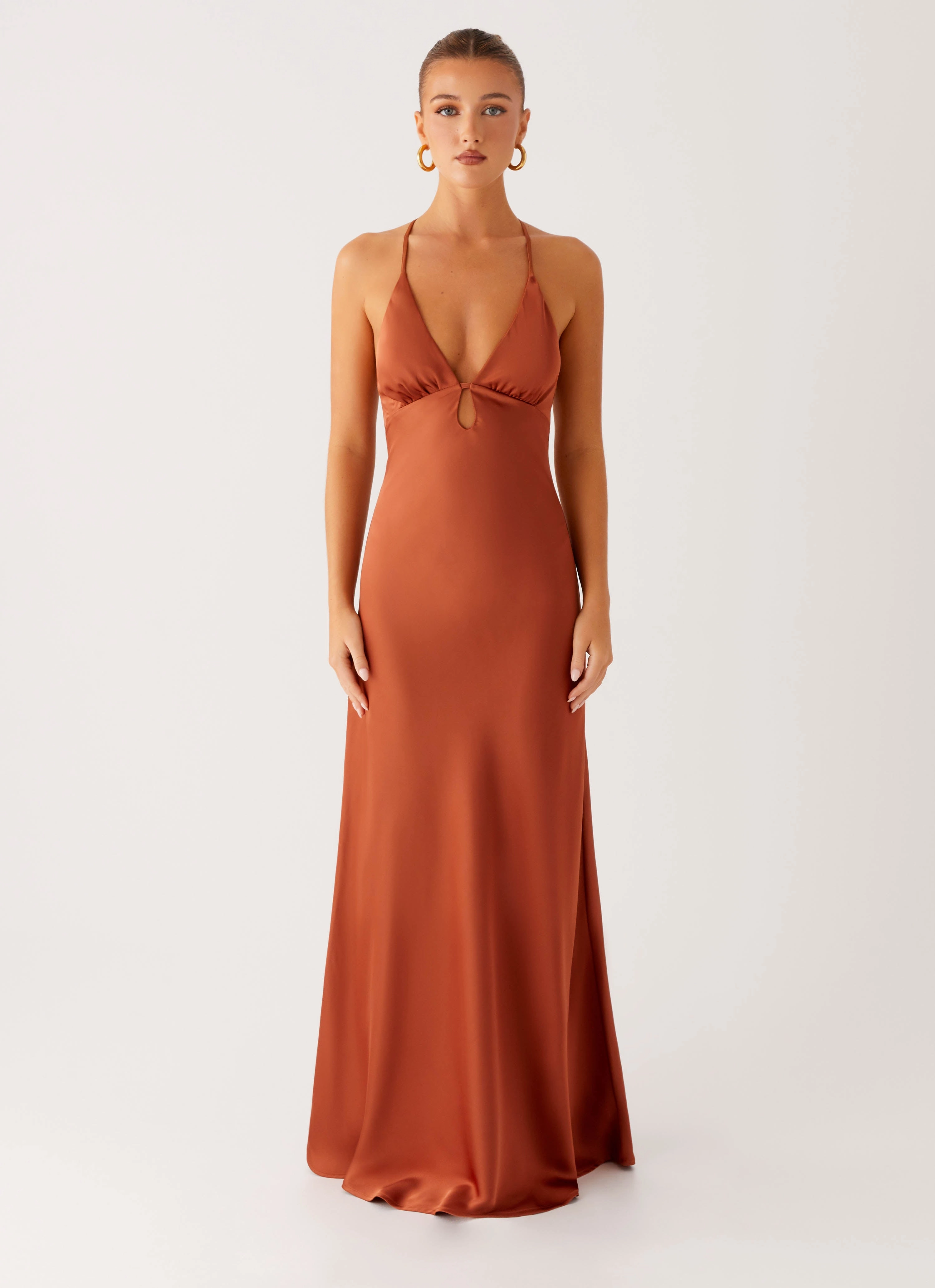 Sundowner Maxi Dress - Rust Comfy and Elegant
