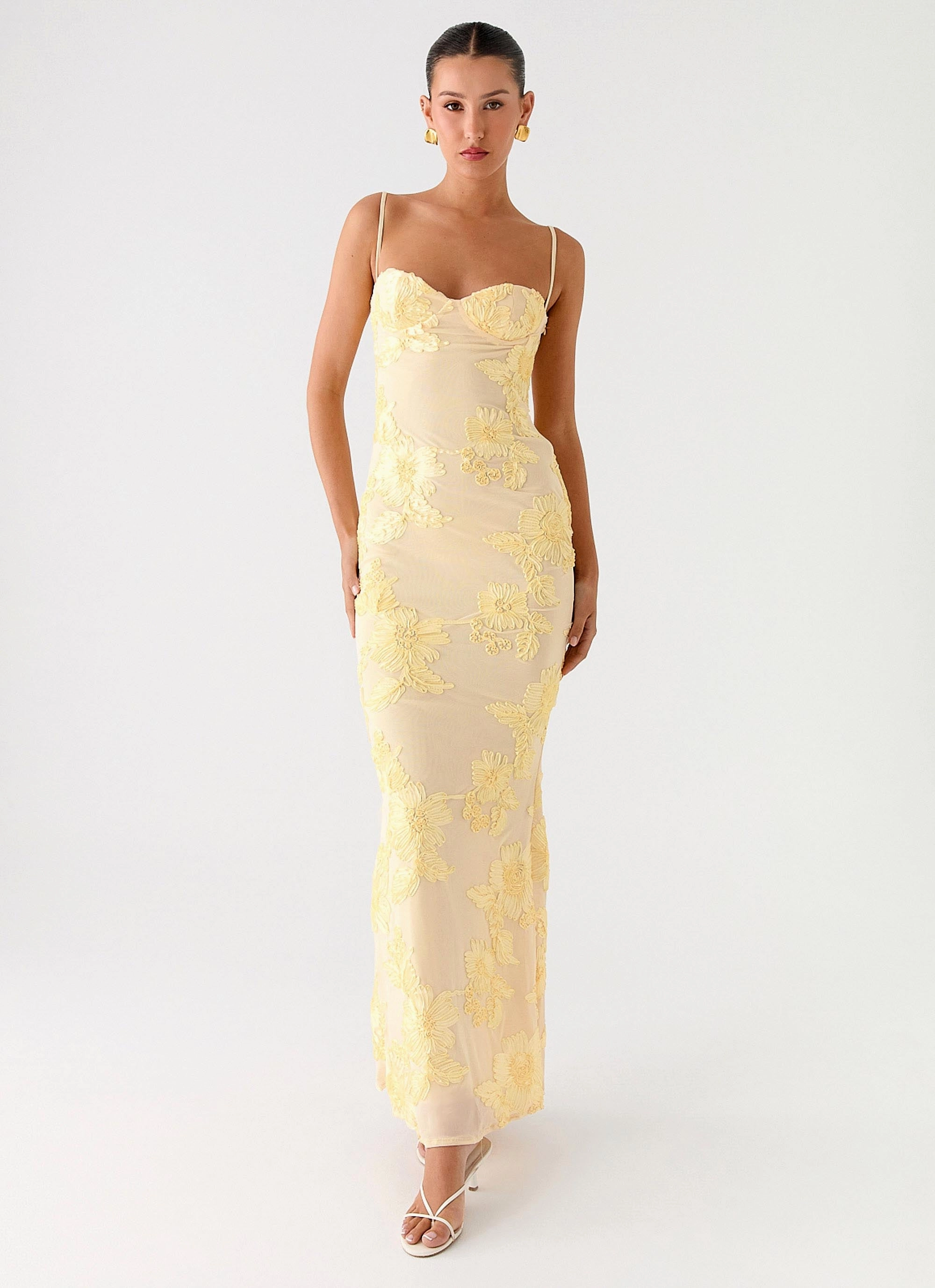 That Girl Maxi Dress - Lemon Chic Waist Cool Fabric